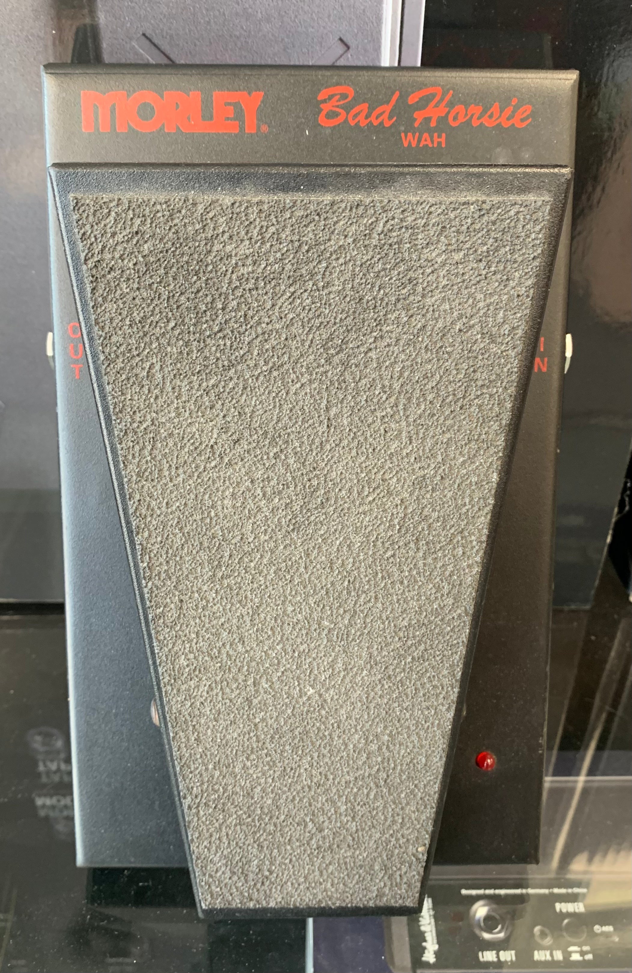 bad horsie wah pedal Morley Steve Vai Bad Horsie Electro-Optical Contour Wah Pedal (No Adap — L.A. Music
