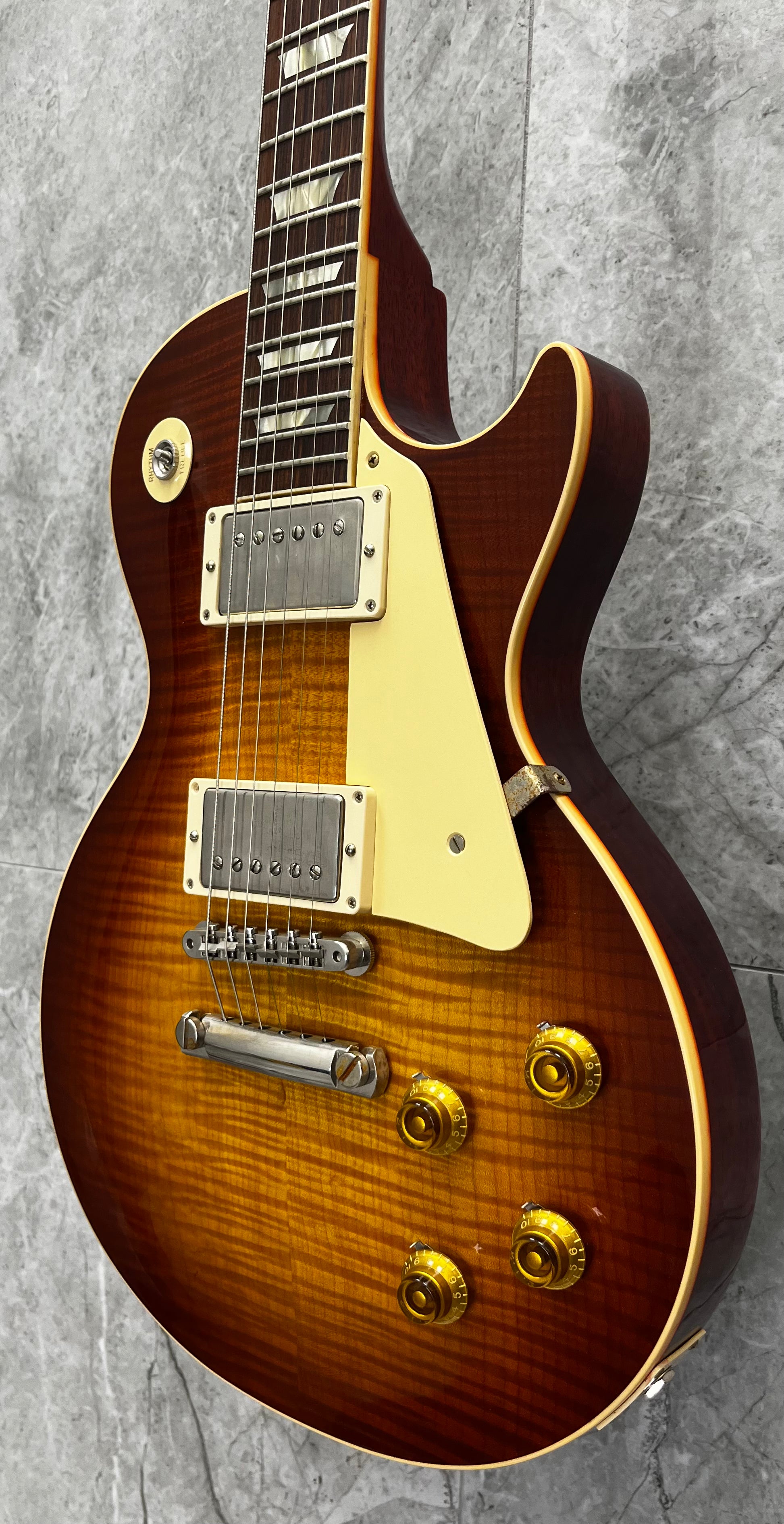 Gibson USA Custom Shop 1959 Les Paul Standard Reissue VOS Sunrise Tea - Nickel Hardware LPR59VOSRNH SERIAL NUMBER 901746 - 8.6 LBS
