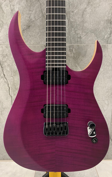 Schecter John Browne Tao-6 Electric Guitar, Satin Trans Purple 462-SHC