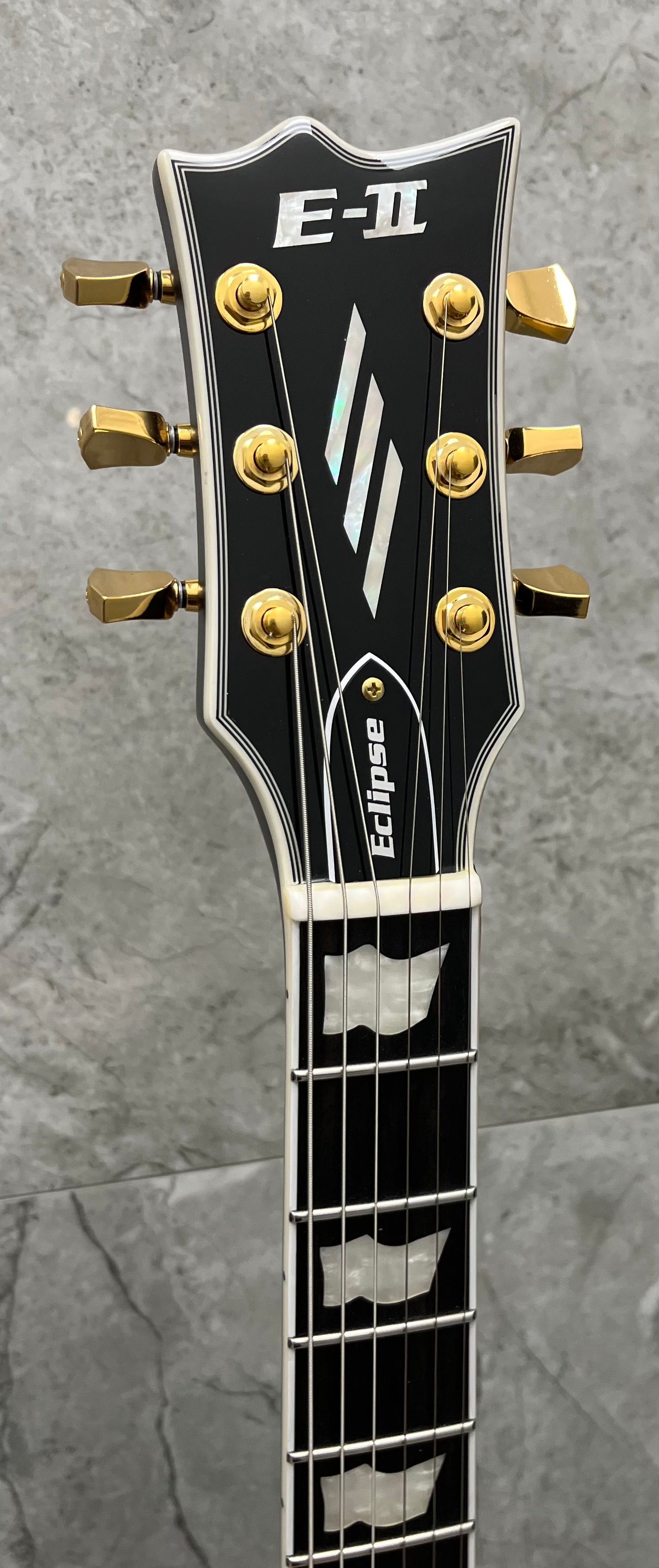 ESP E-II EII MADE IN JAPAN Eclipse Full Thickness Evertune Black EIIECFTETBLK SERIAL NUMBER ES0812233 - 8.4 LBS