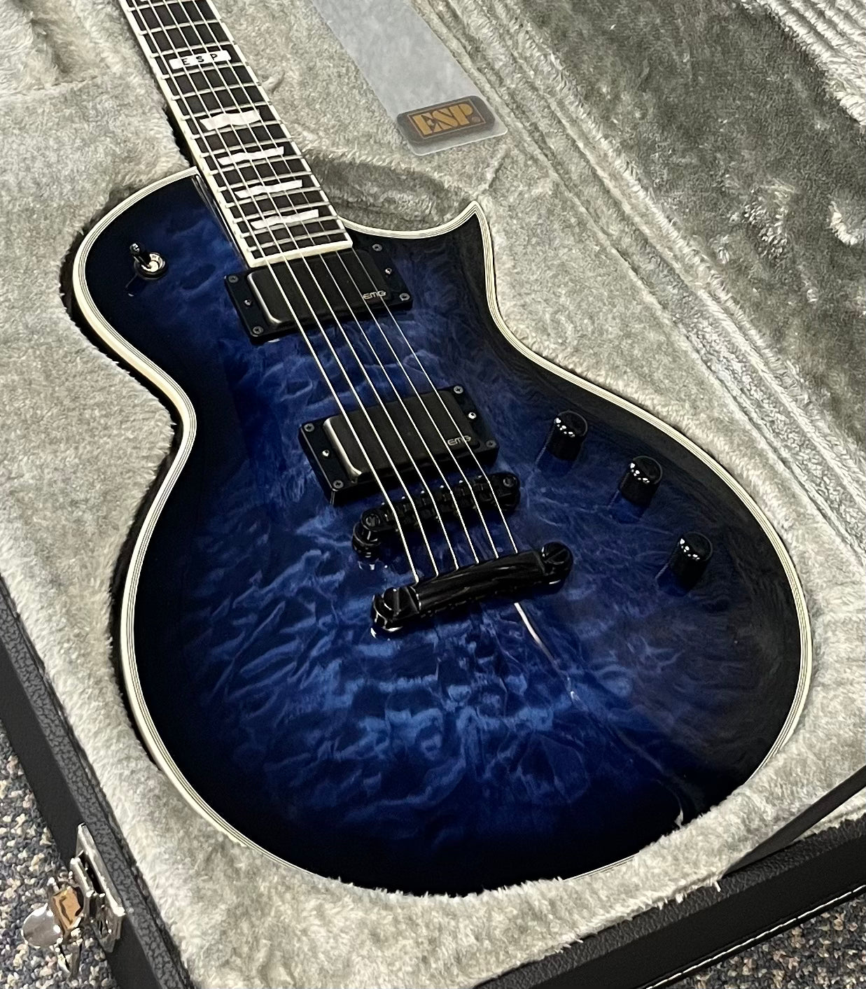 ESP EII Eclipse E-II MADE IN JAPAN Electric Guitar Reindeer Blue EIIECQMRDB PLAYER GRADE SERIAL NUMBER ES1273213 - 7 LBS 6 OZ