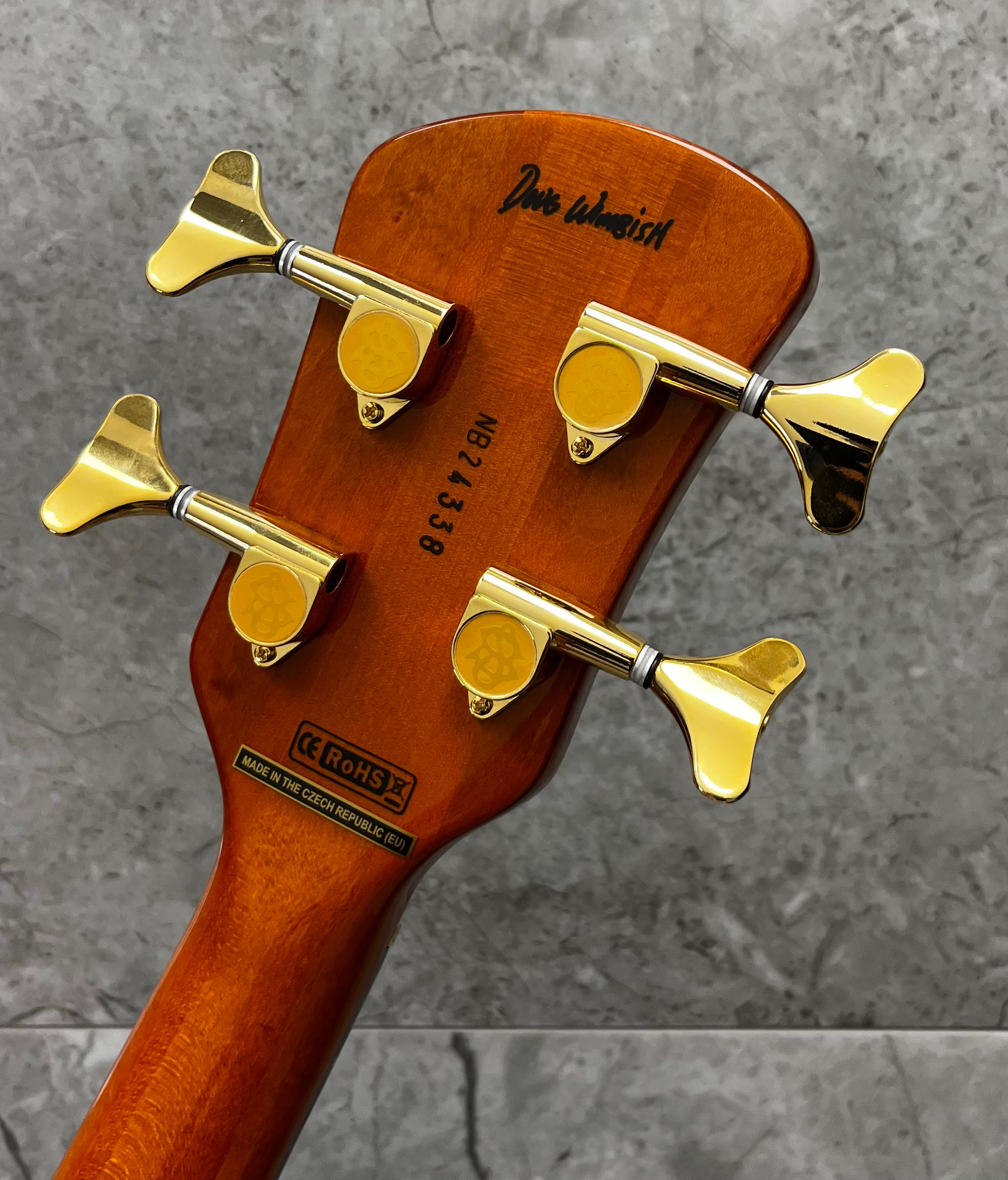 Spector Bass Doug Wimbish Euro 4 Signature Bass Guitar - Amber Stain Gloss EURO4DWAMB SERIAL NUMBER NB24338 - 8 LBS 10 OZ