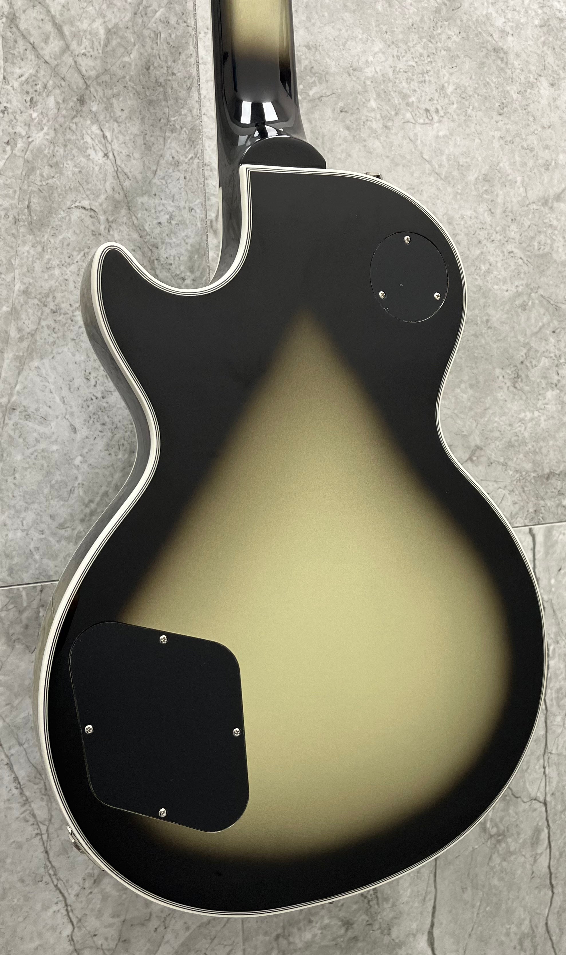 Epiphone Gibson Custom Shop Inspired Adam Jones 1979 Les Paul Custom Antique Silverburst  EIGCAJLPC79NH SERIAL NUMBER 24101526415 - 9.0 LBS