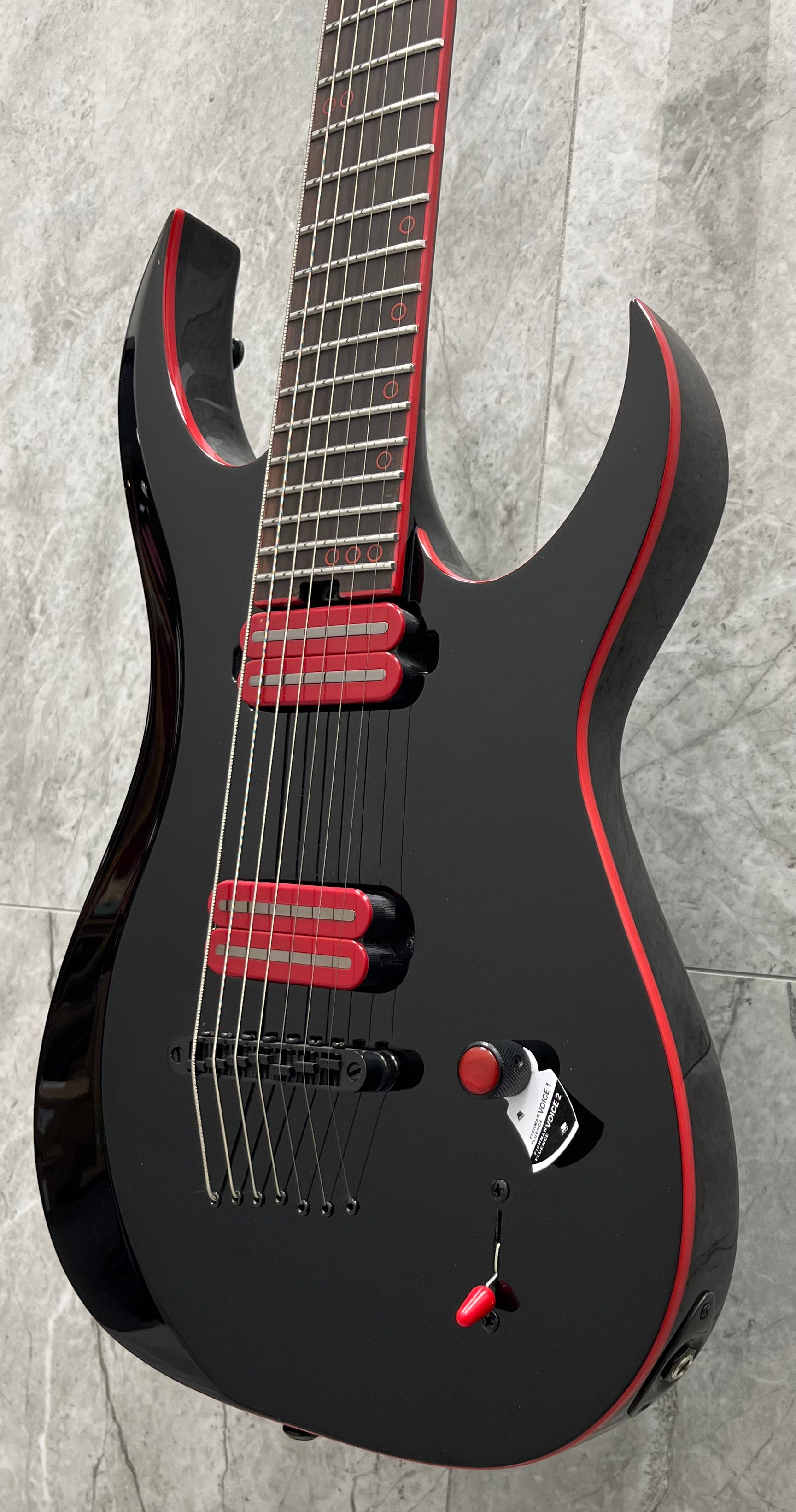 Schecter Sunset-7 7 String Red Dawn Gloss Black 3891-SHC SERIAL NUMBER IM25021071 - 7.6 LBS