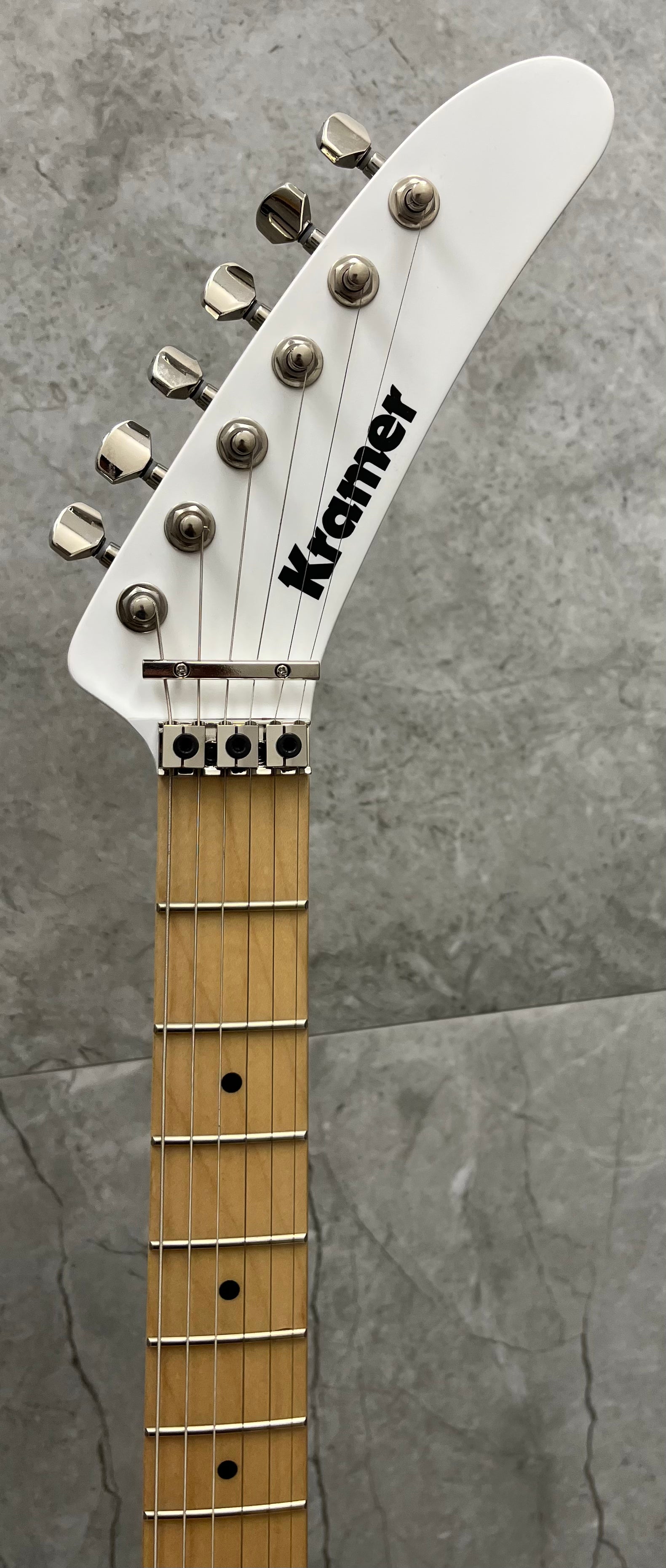 Kramer The 84 Electric Guitar with Gigbag - Angel White Satin K84AANSCF SERIAL NUMBER 24022900082 - 7.6 LBS