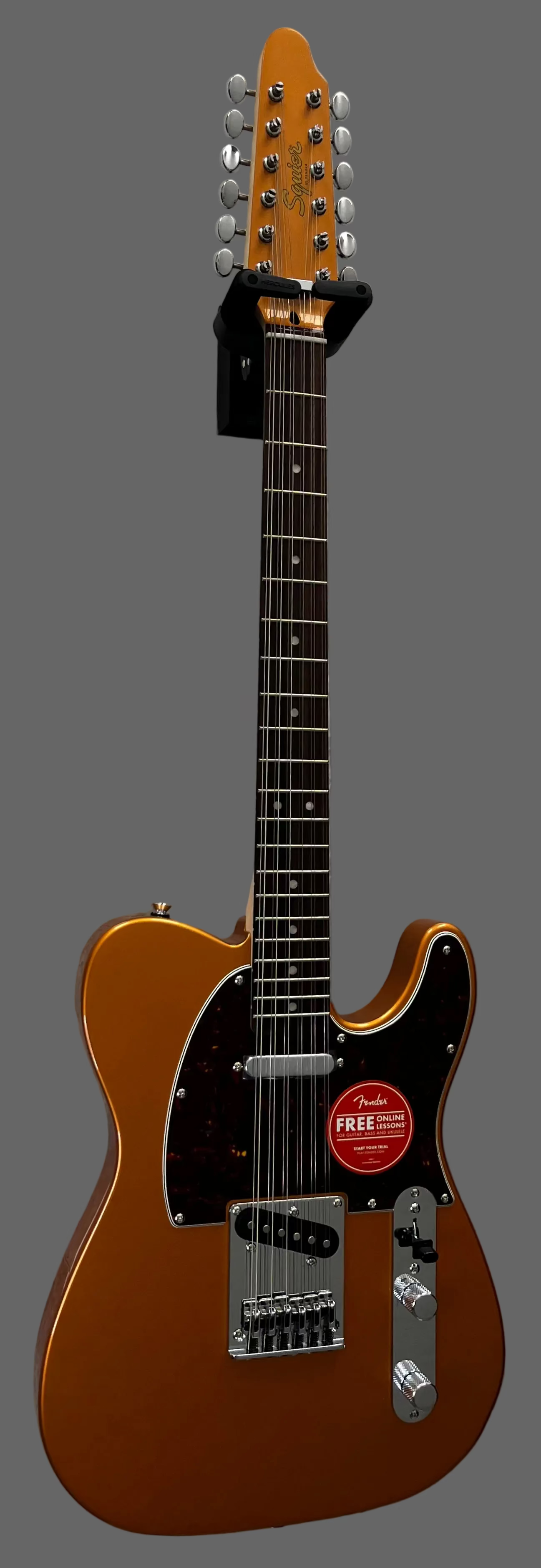 SQUIER Paranormal Troy Van Leeuwen Telecaster XII Tortoiseshell Pickguard, Copper 0371030594 SERIAL NUMBER CYKD26003197 - 7 LBS 12 OZ