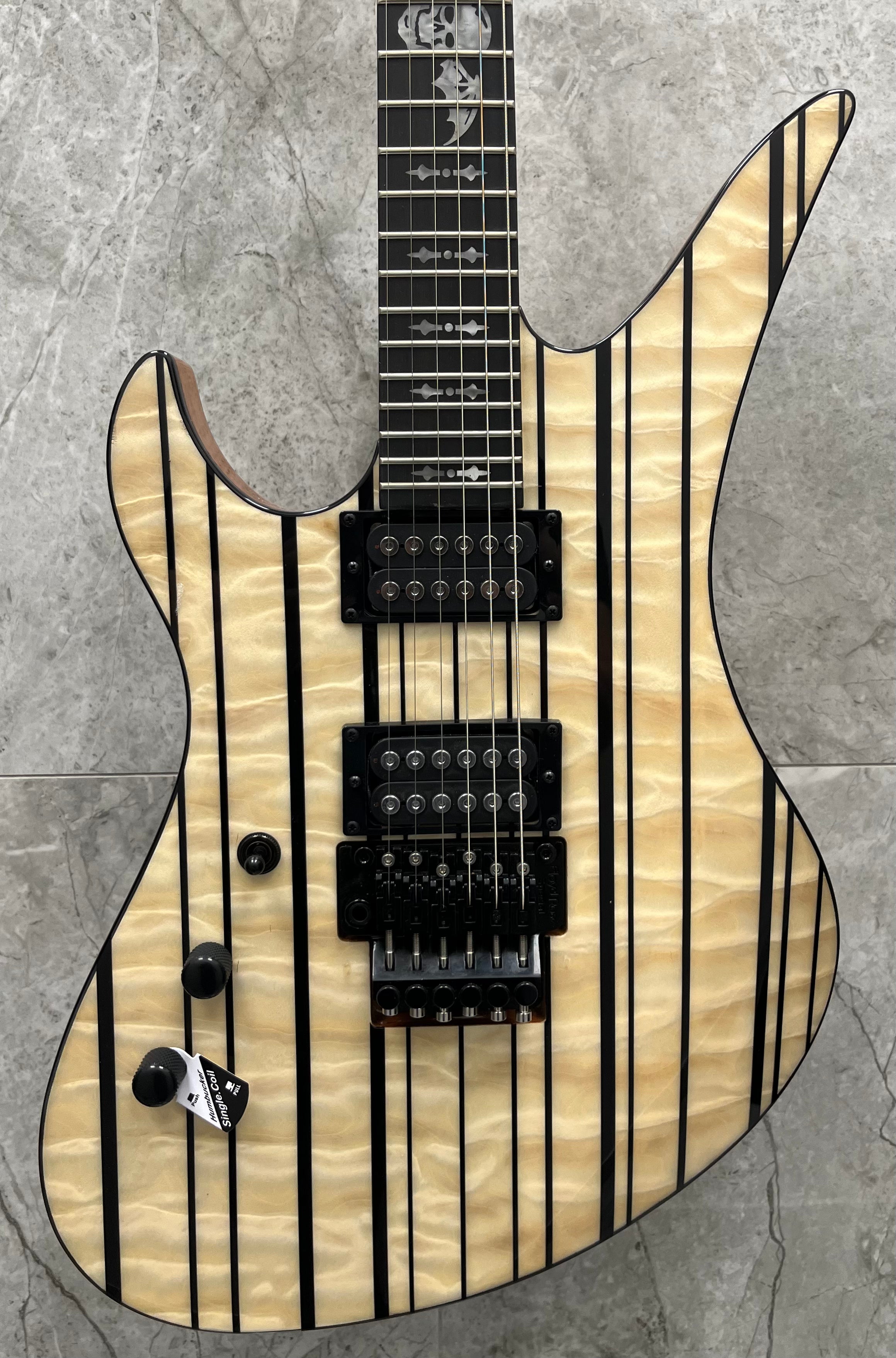 Schecter Synyster Standard Plus Left Handed Electric Guitar, Gloss Natural 1754-SHC SERIAL NUMBER IM25101739 - 7 LBS 15 OZ