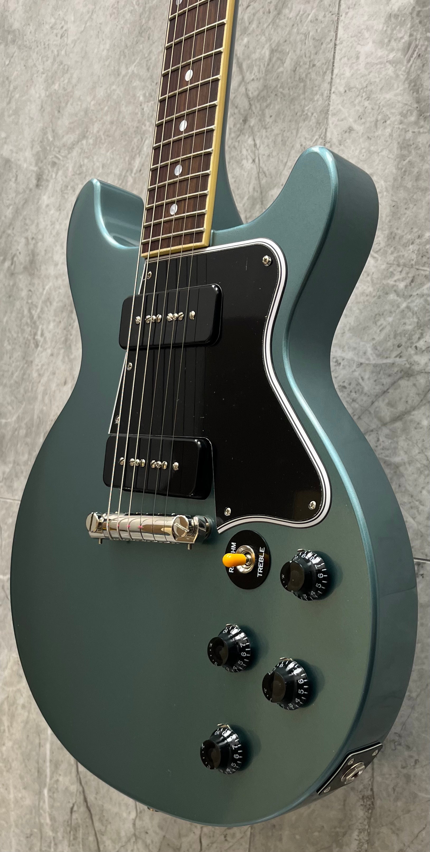 Epiphone Exclusive Inspired by Gibson 1960 Les Paul Special Double Cut Pelham Blue w/ HARDSHELL CASE ECLSR0PENH