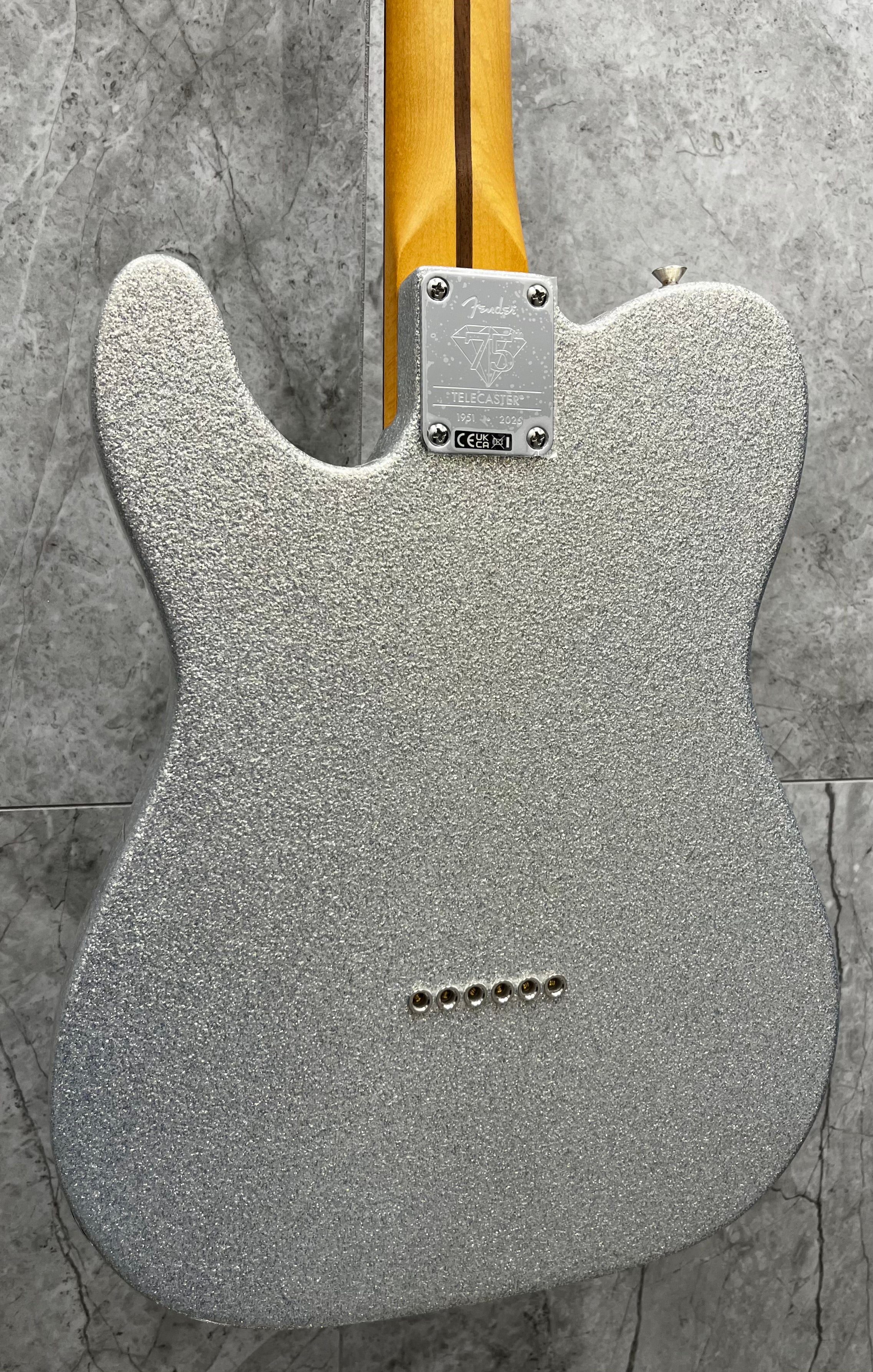 FENDER  75th Anniversary Player II Telecaster Rosewood Fingerboard, Diamond Dust Sparkle 0140770313 SERIAL NUMBER MXA26001552 - 8 LBS 1 OZ
