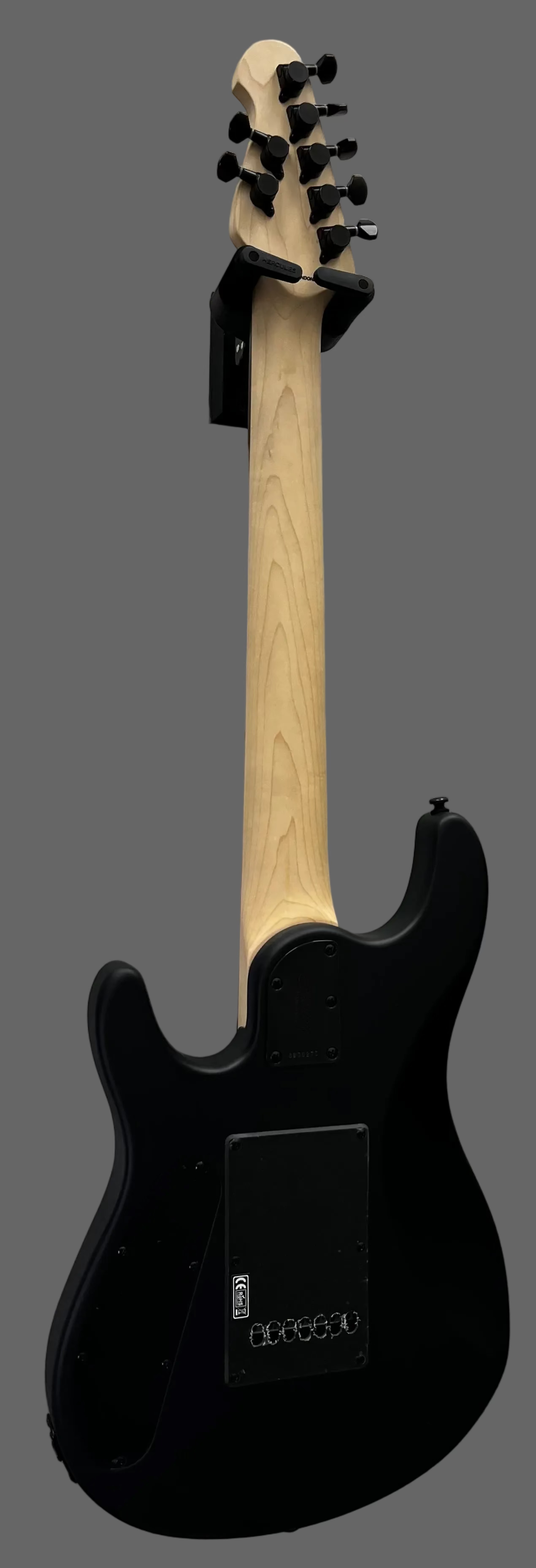 Sterling by Music Man JP70 7 String Electric Guitar - Stealth Black JP70-SBK-R1 STJP70SBKR1 SERIAL NUMBER SB36273 - 7 LBS 7 OZ