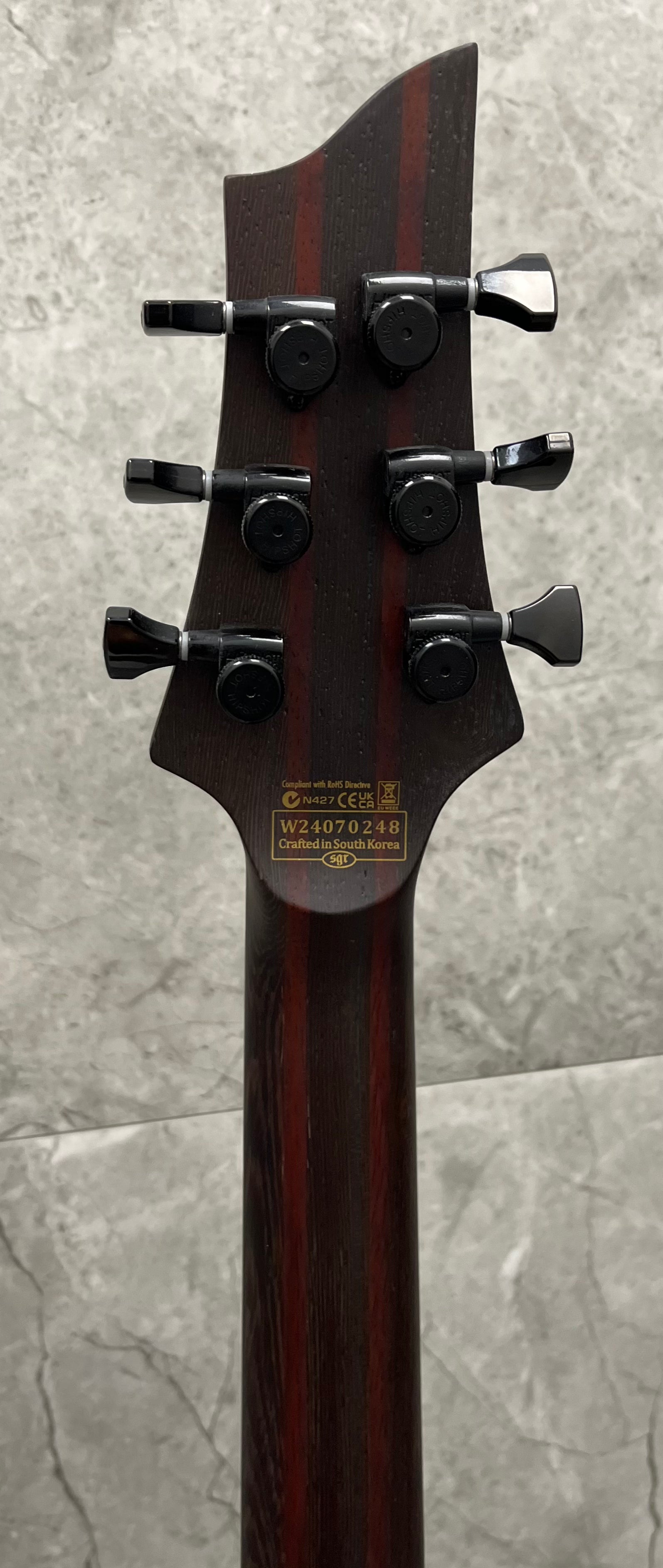 Schecter John Browne Tao-6 Azure 468-SHC SERIAL NUMBER W24070248 - 7.4 LBS