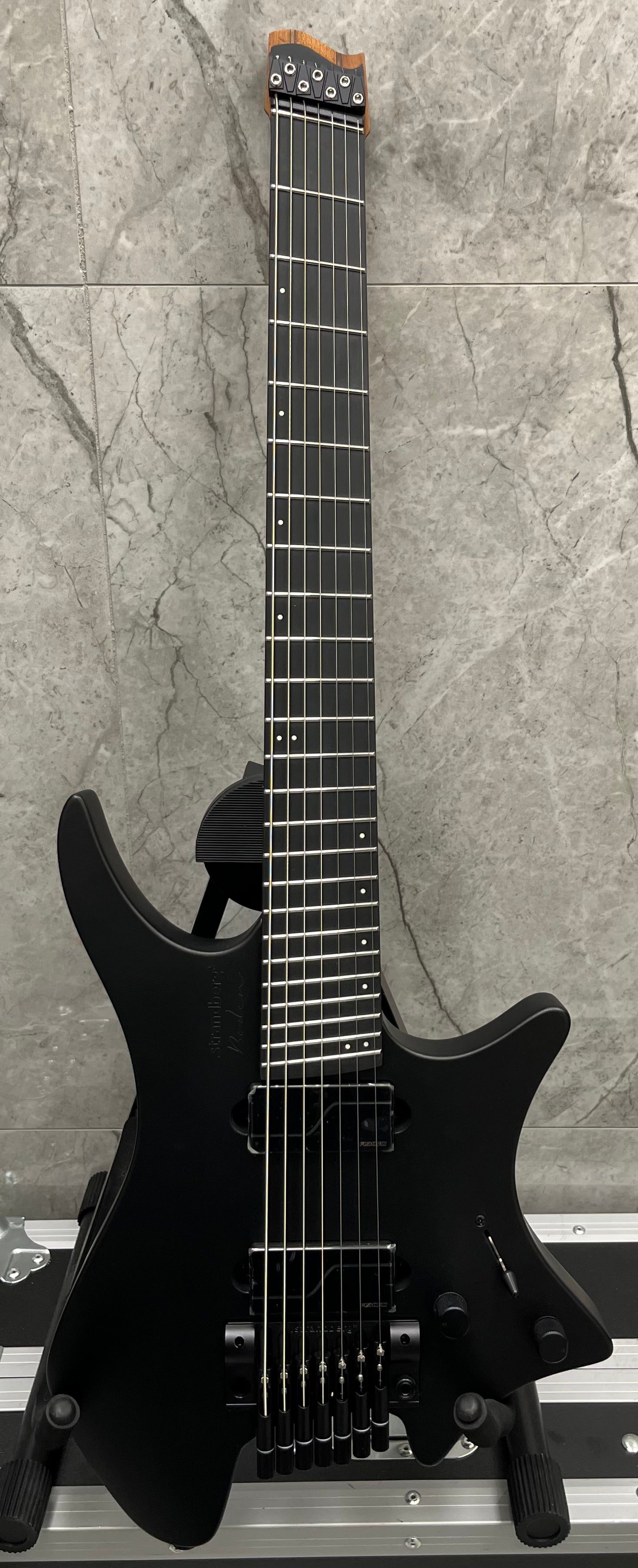 Strandberg Boden Metal NX7 7 STRING Tremolo Electric Guitar, Black Granite BD7TCT-24M-L-M-BK SERIAL NUMBER C2504672 - 5 LBS 10 OZ