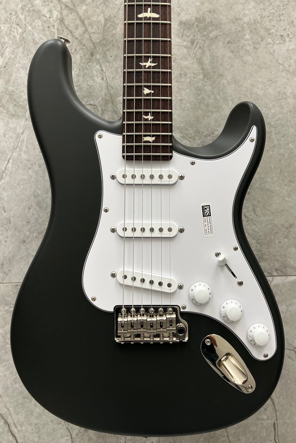 PRS Guitars USA Silver Sky Satin 82 - Faded Black Tee