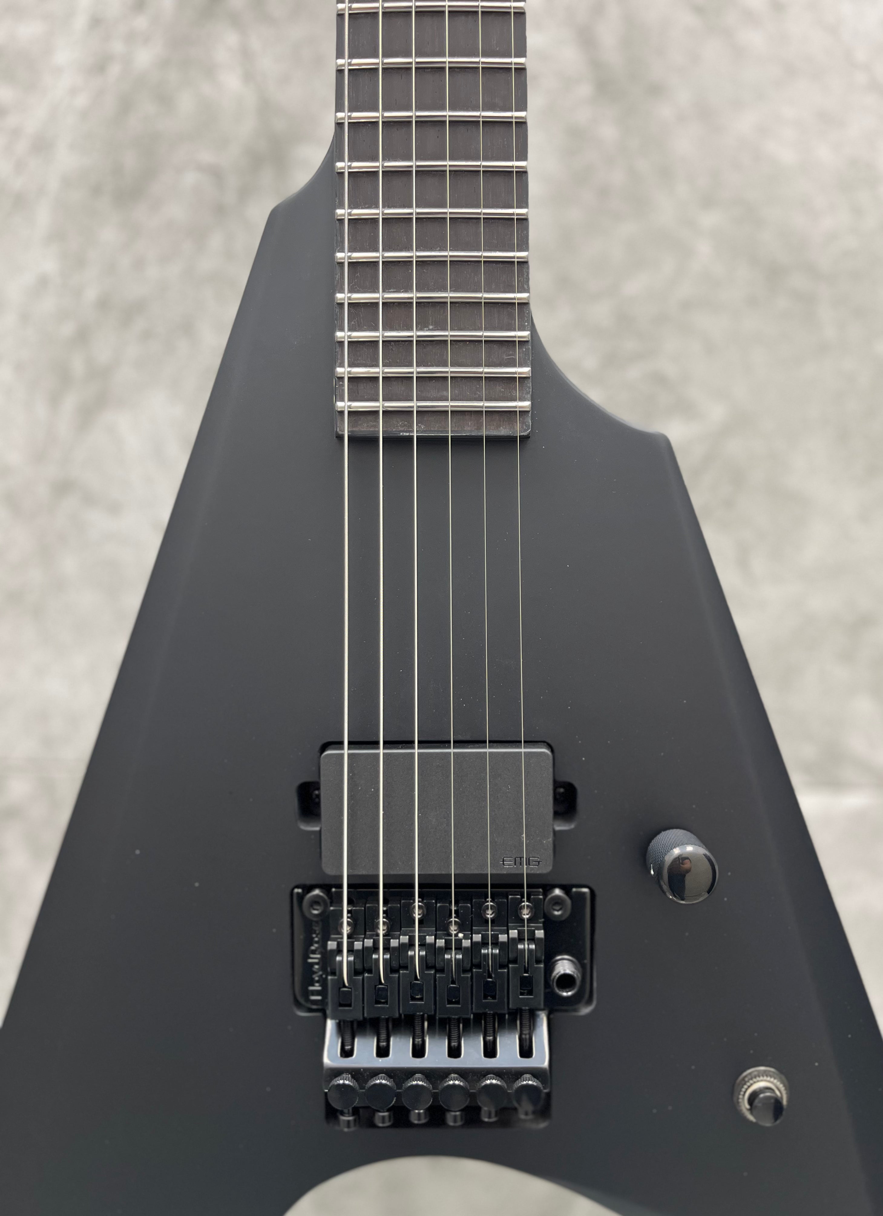 ESP LTD ARROW BLACK METAL BLACK SATIN LARROWBKMBLKS LAST ONE - BRAND NEW IN THE BOX SERIAL NUMBER W24080371 - 7 LBS 2 OZ
