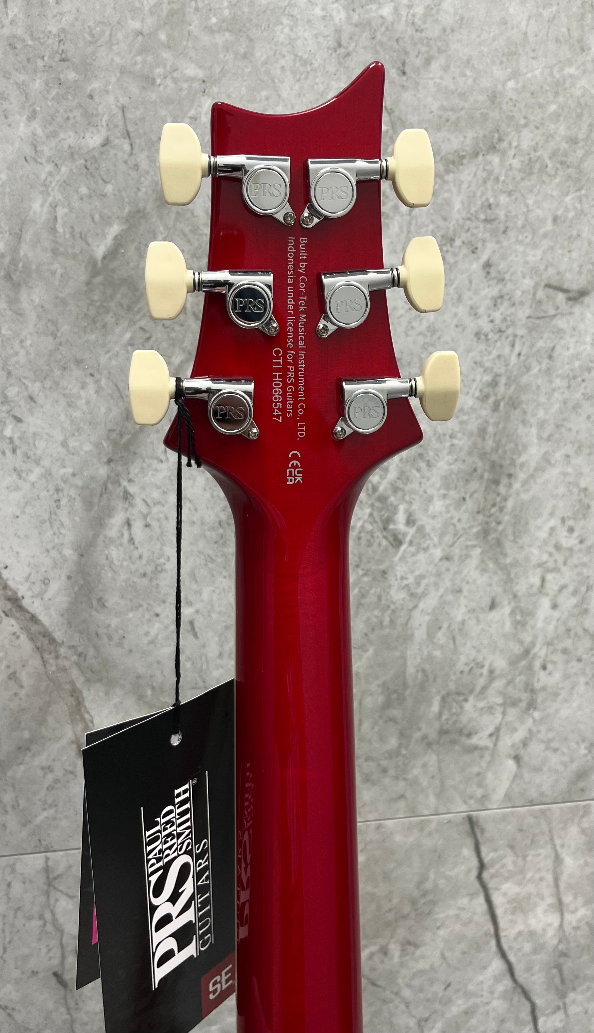 PRS Guitars SE Custom 24-08 Quilt Electric Guitar with Gig Bag - Charcoal Cherry Burst 115995::CG SERIAL NUMBER CTIH066547 - 7 LBS 10 OZ