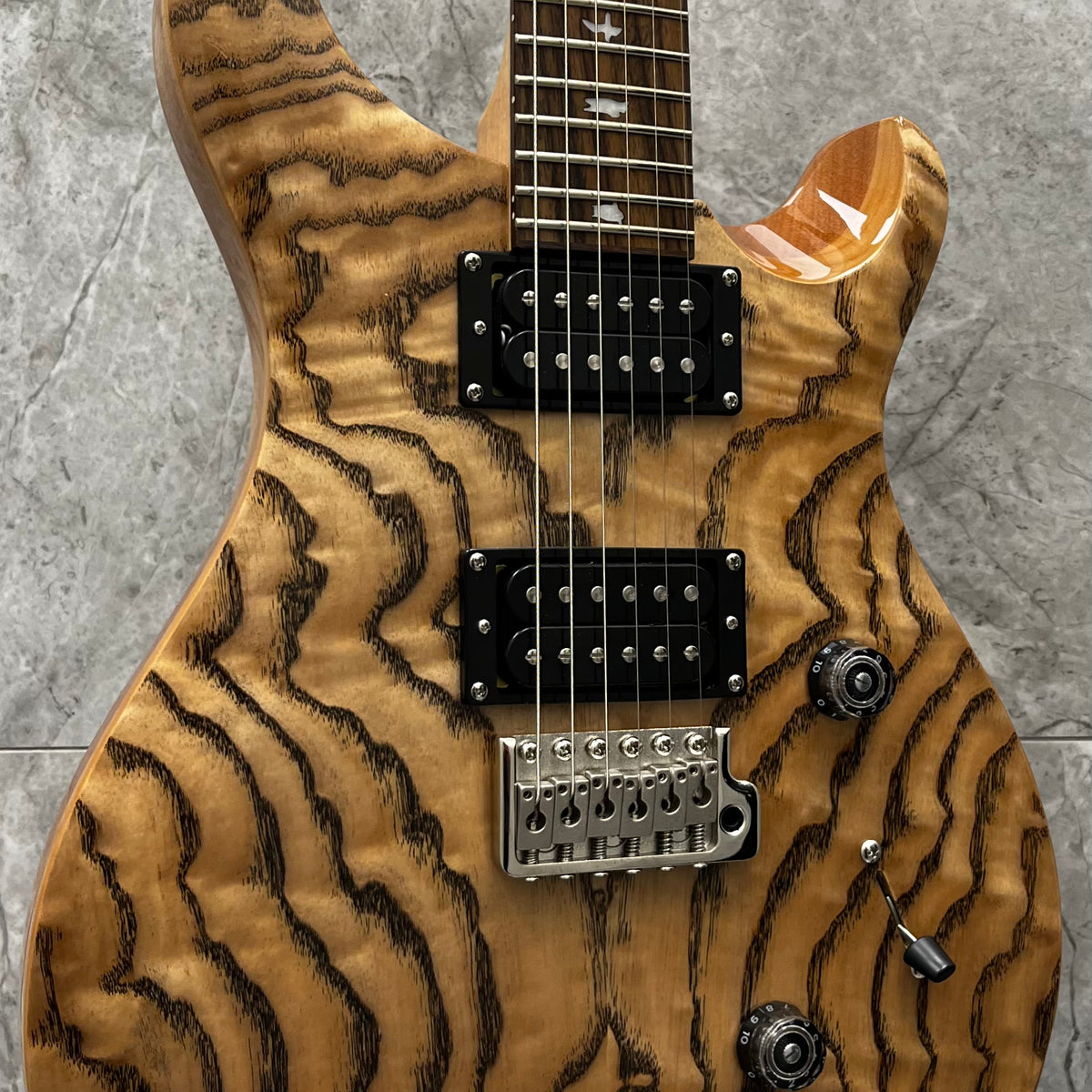 ジャンク PRS SE Custom 24 Burled Ash 送料無料 PRS SE LIMITED EDITION Exotic Custom 24 Swamp Ash Burl Natural