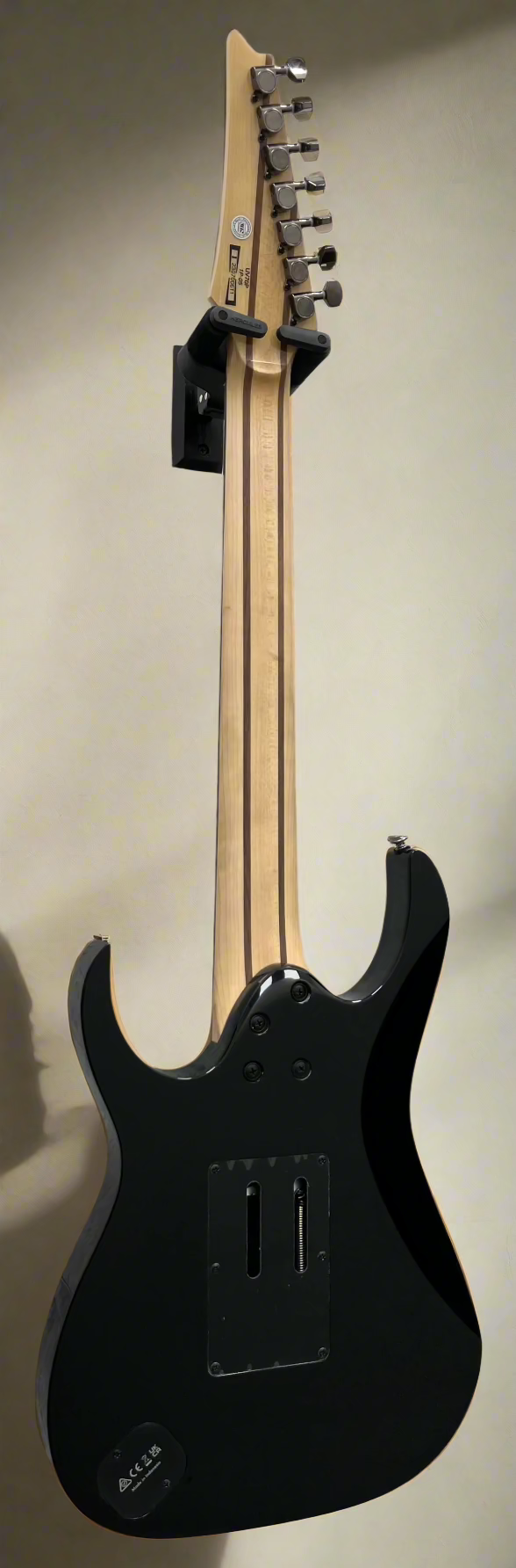 Ibanez UV70PBK Jem / Universe Steve Vai 7 String Signature Model Black SERIAL NUMBER I230700611 - 7.8 LBS