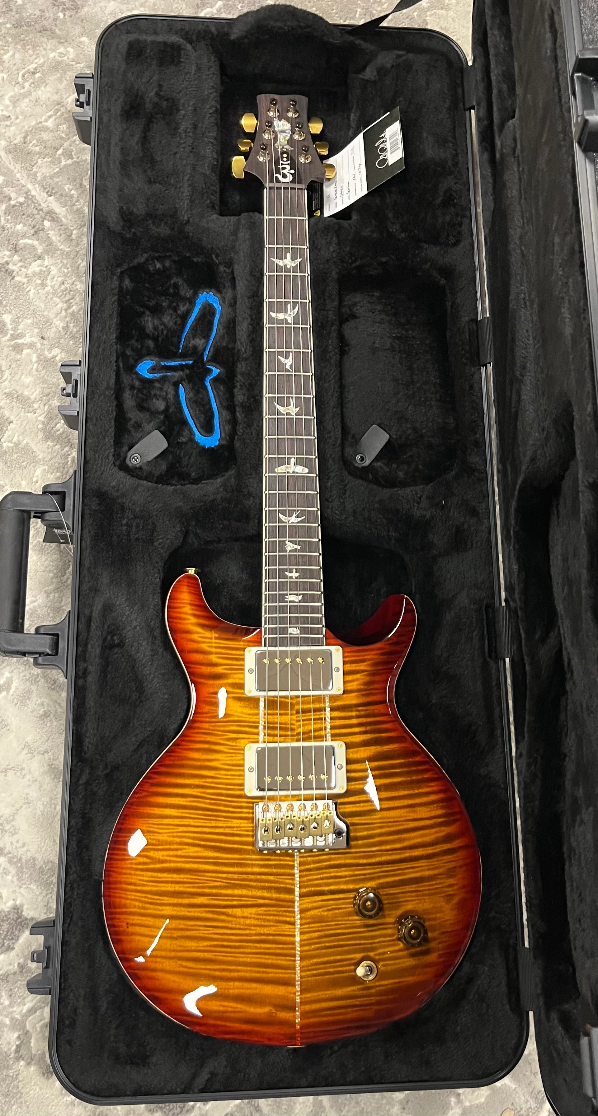 PRS USA SANTANA RETRO 10 TOP DARK CHERRY SUNBURST - HAND PICKED 0415522 W/ Hardshell SERIAL NUMBER 250415522 - 8.0 LBS