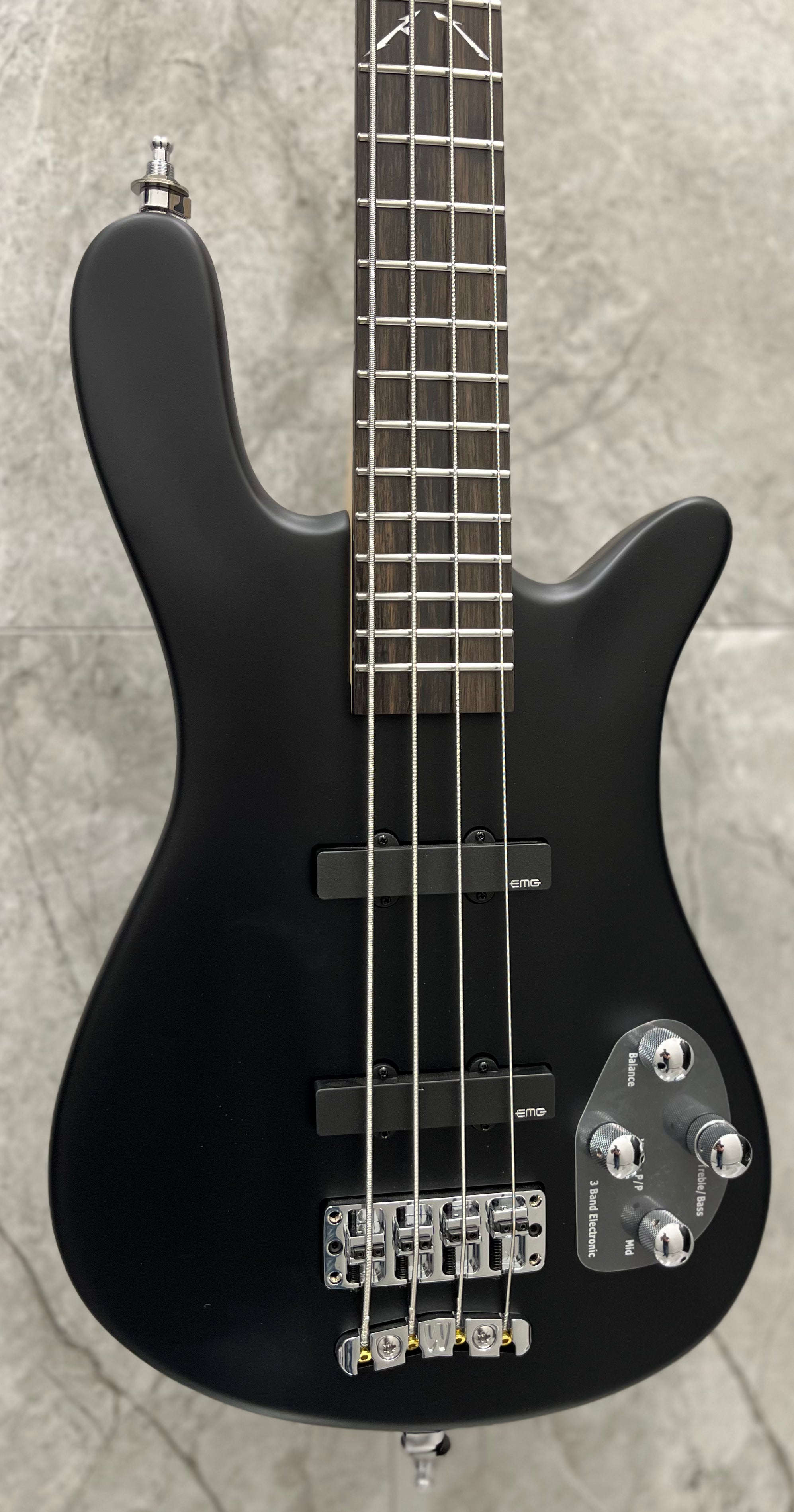 Warwick RockBass Artist Line Robert Trujillo METALLICA 4 String - Solid Black Satin BA194493AAALDFR