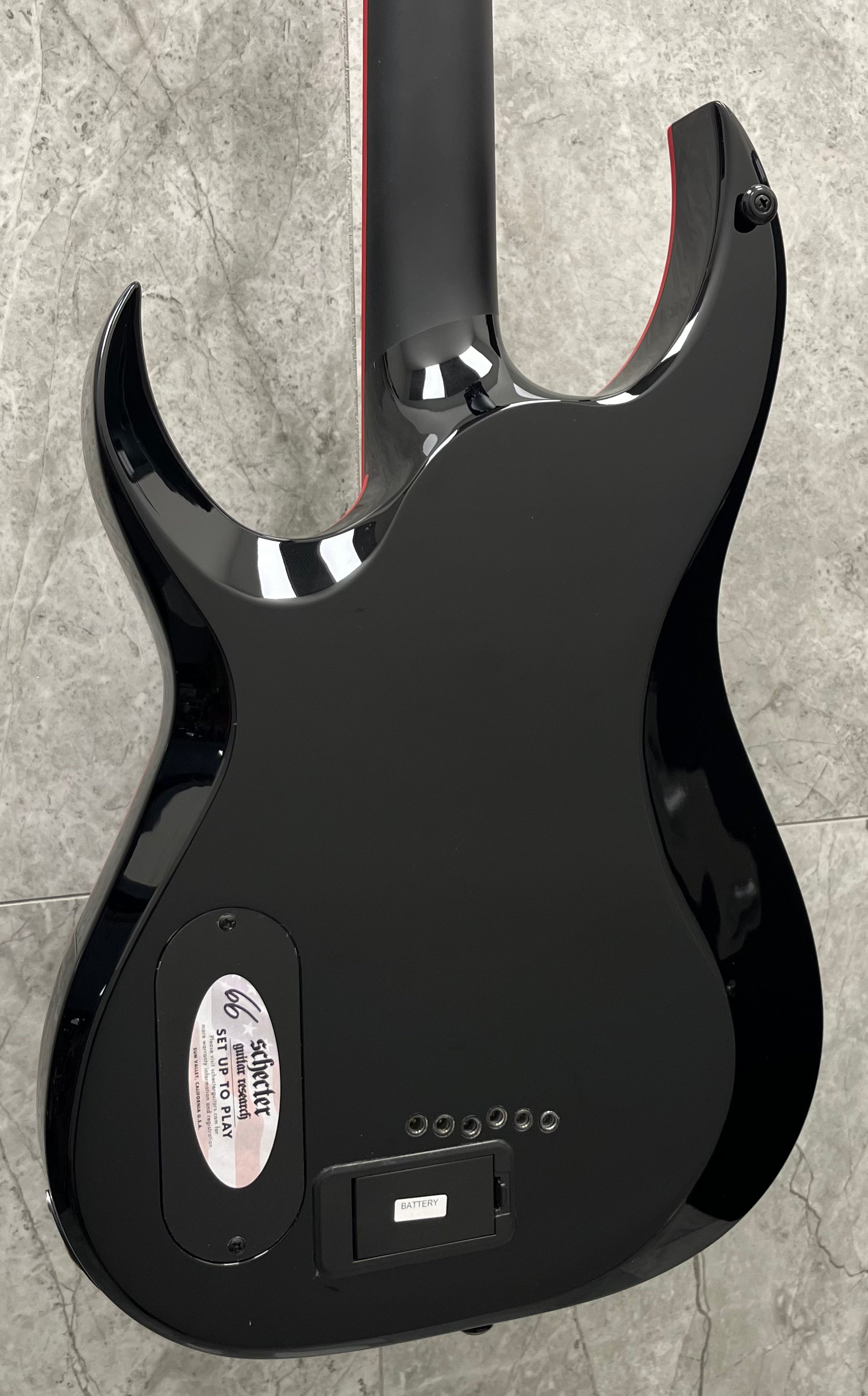 Schecter Sunset-6 Red Dawn Gloss Black 3890-SHC