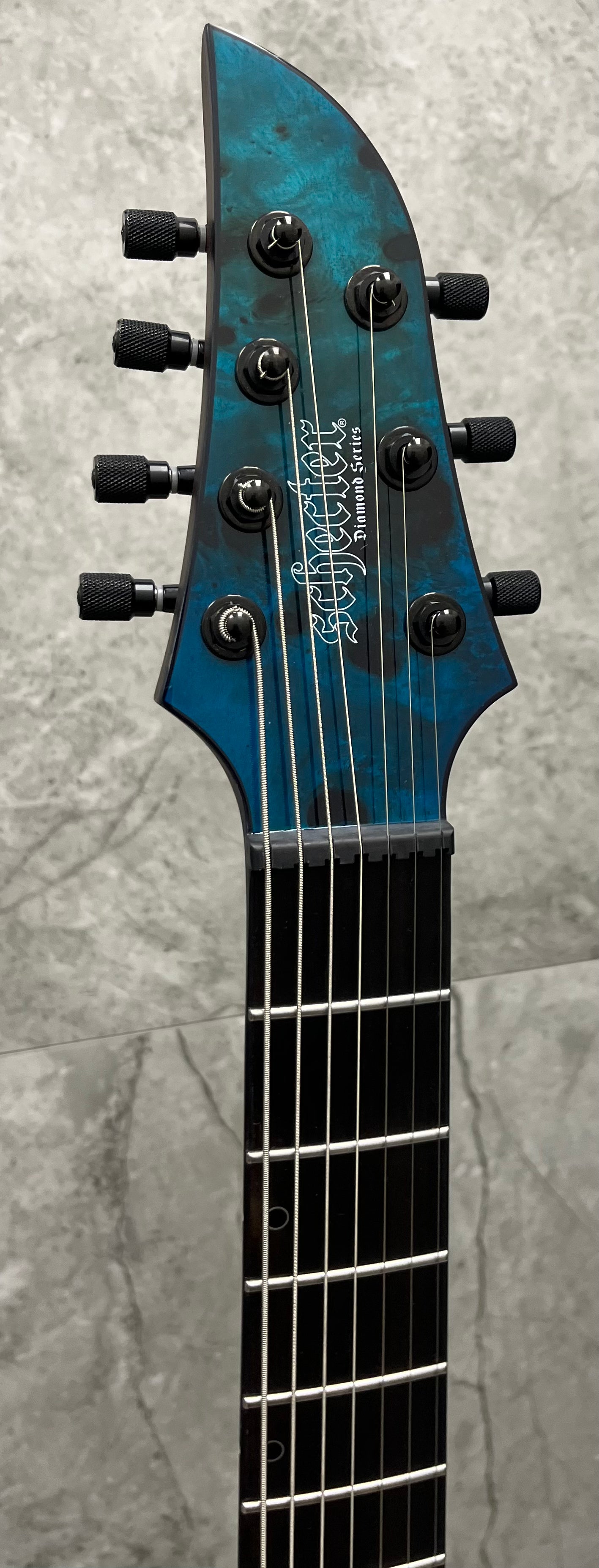 Schecter Keith Merrow KM-7 MK-III Artist L 7 String Electric Guitar, Lagoon Fade 878-SHC SERIAL NUMBER W24100211 - 7.8 LBS