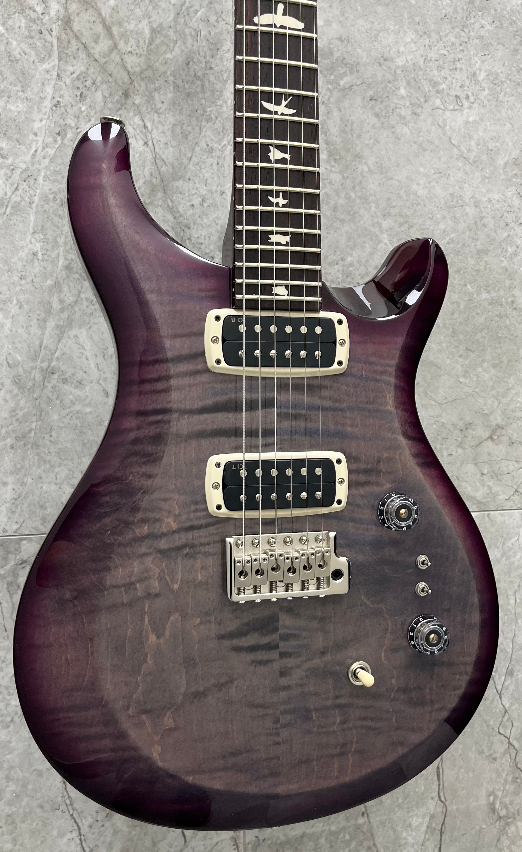 PRS Guitars USA S2 Custom 24-08 GI - Faded Gray Black Purple Burst 112819::GI SERIAL NUMBER 25 S2082974 - 7.8 LBS