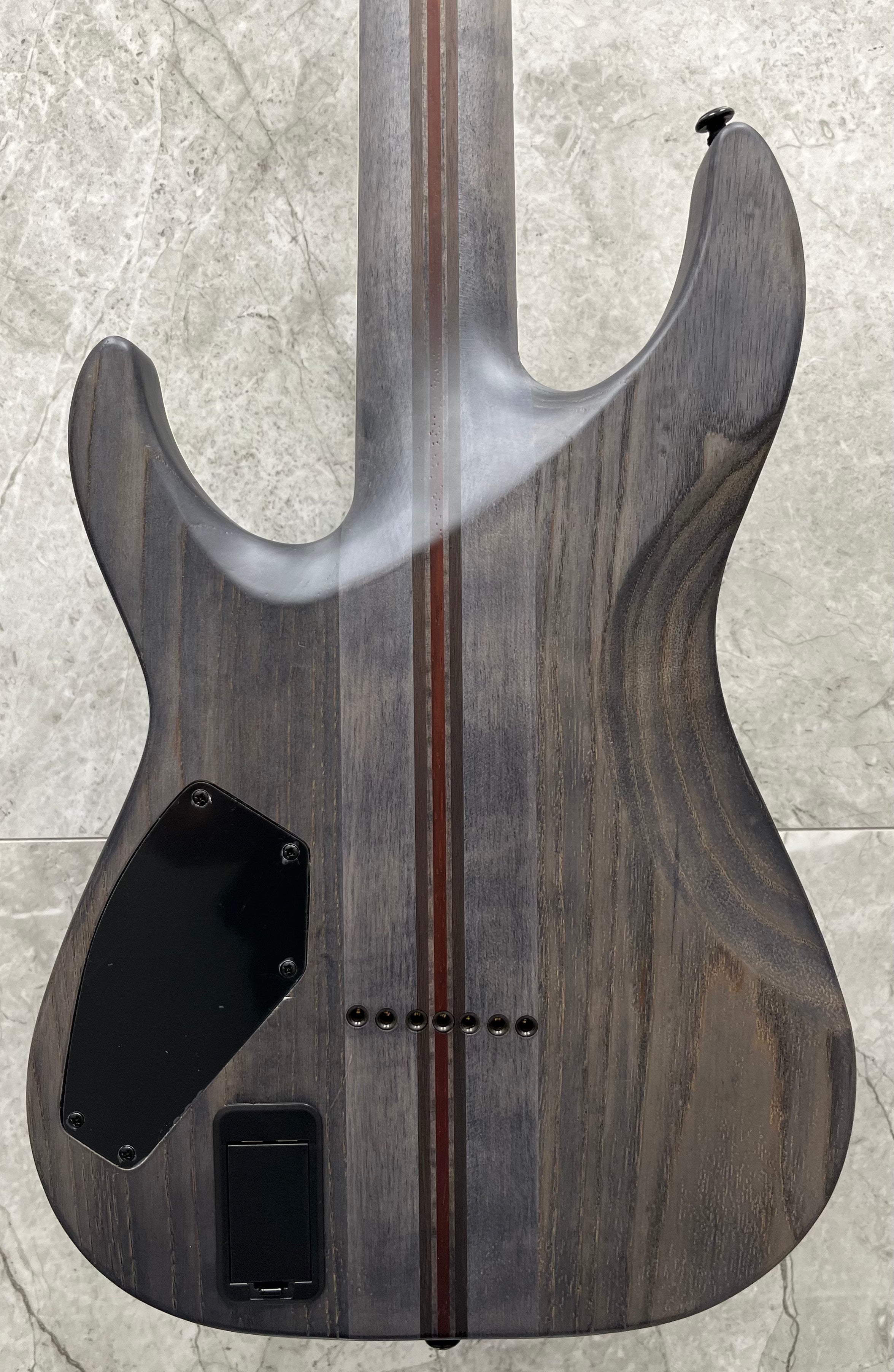 Schecter C-7 SLS 7 Evil Twin Satin Black 7 String 1349-SHC SERIAL NUMBER W24040013 - 8 LBS 5 OZ