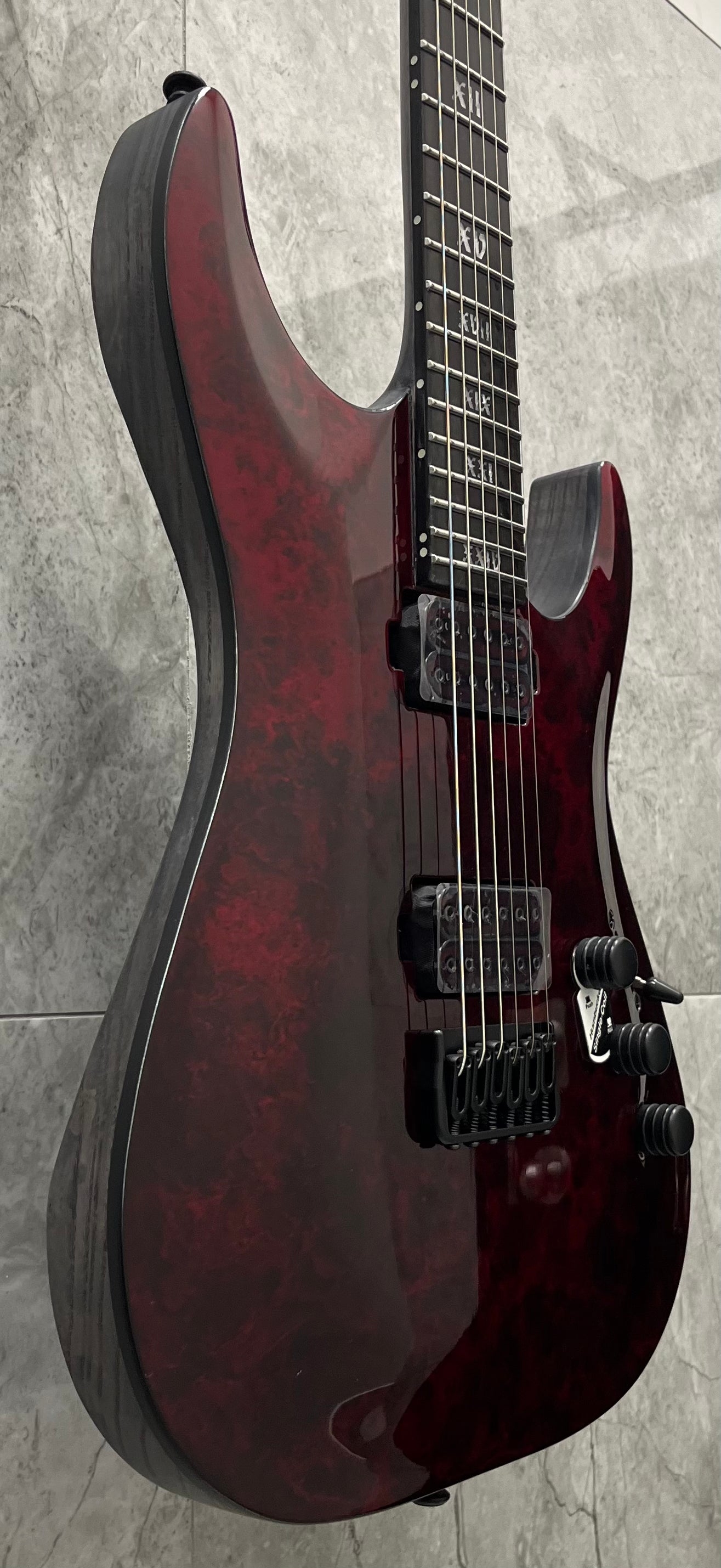 Schecter C-1 Apocalypse Electric Guitar Red Reign 3055-SHC SERIAL NUMBER W24081418 - 8.6 LBS