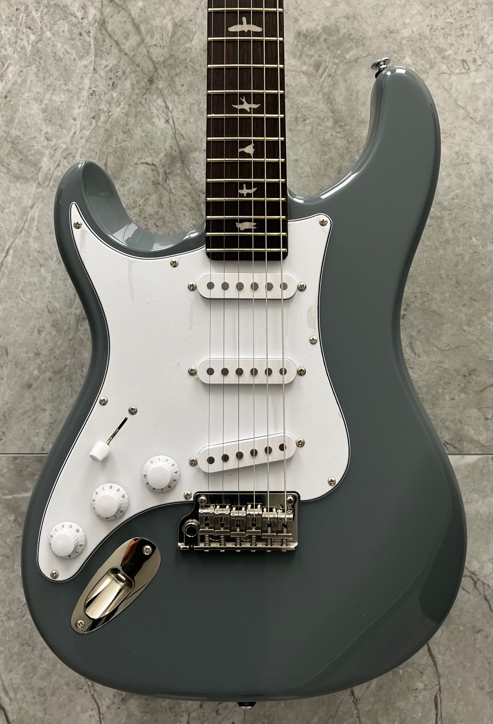 PRS Guitars LEFT HANDED John Mayer Silver Sky SE Electric Guitar with Gigbag - Storm Gray 114259::8J: