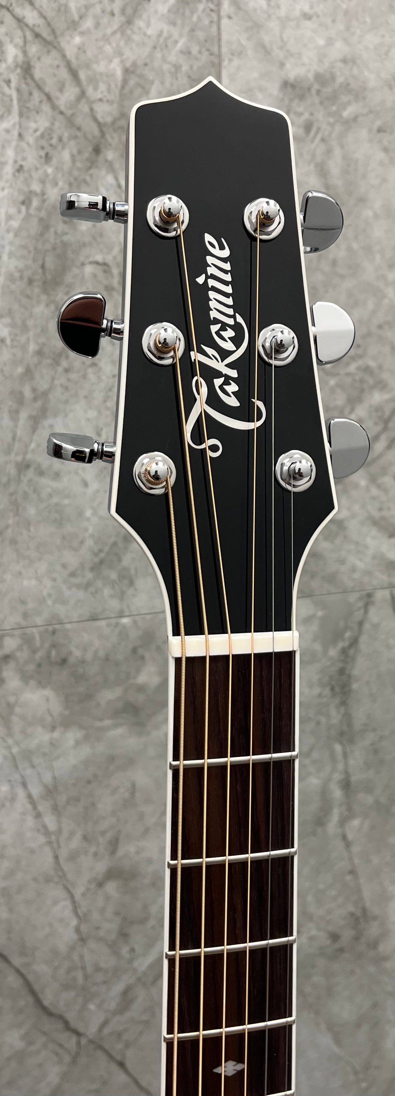 Takamine Pro Series Made in Japan EF341SC Dreadnought Acoustic Electric Guitar, Black with Case
