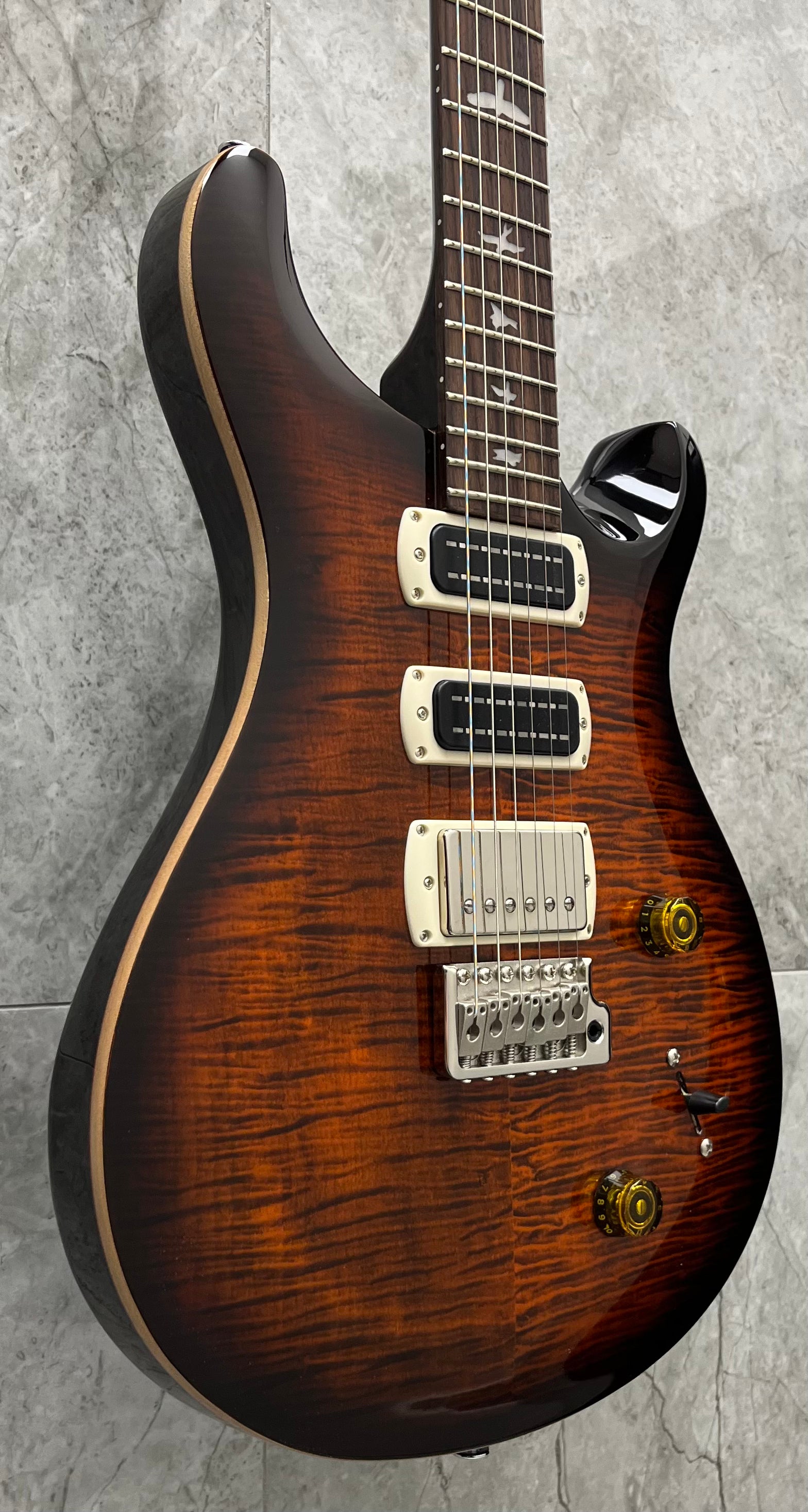 PRS Guitars SE Studio Electric Guitar with Gigbag - Orange Tiger Smokeburst 114384::OB
