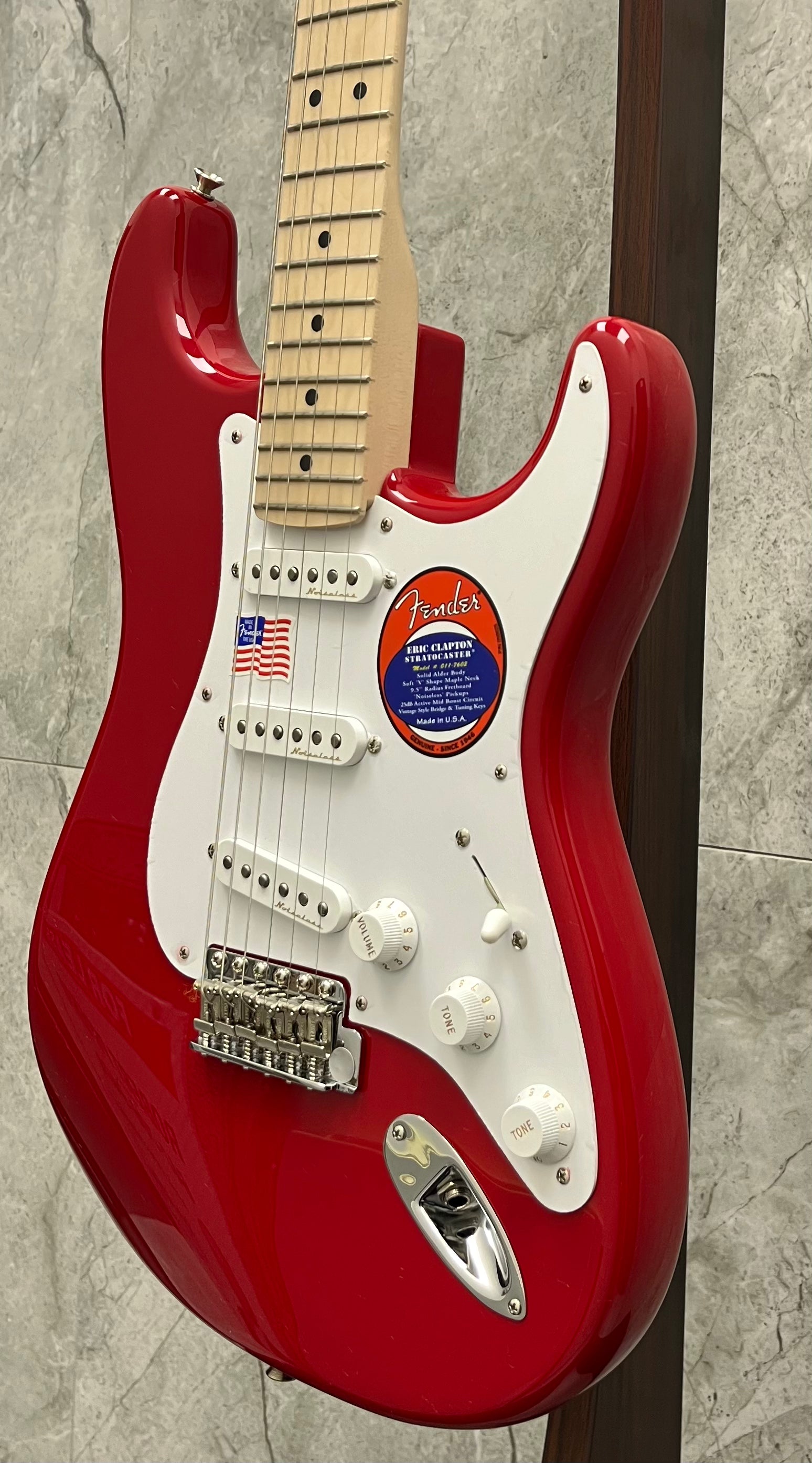 Fender USA Eric Clapton Stratocaster, Maple Fingerboard, Torino Red 0117602858 SERIAL NUMBER US24041657 - 8.0 LBS