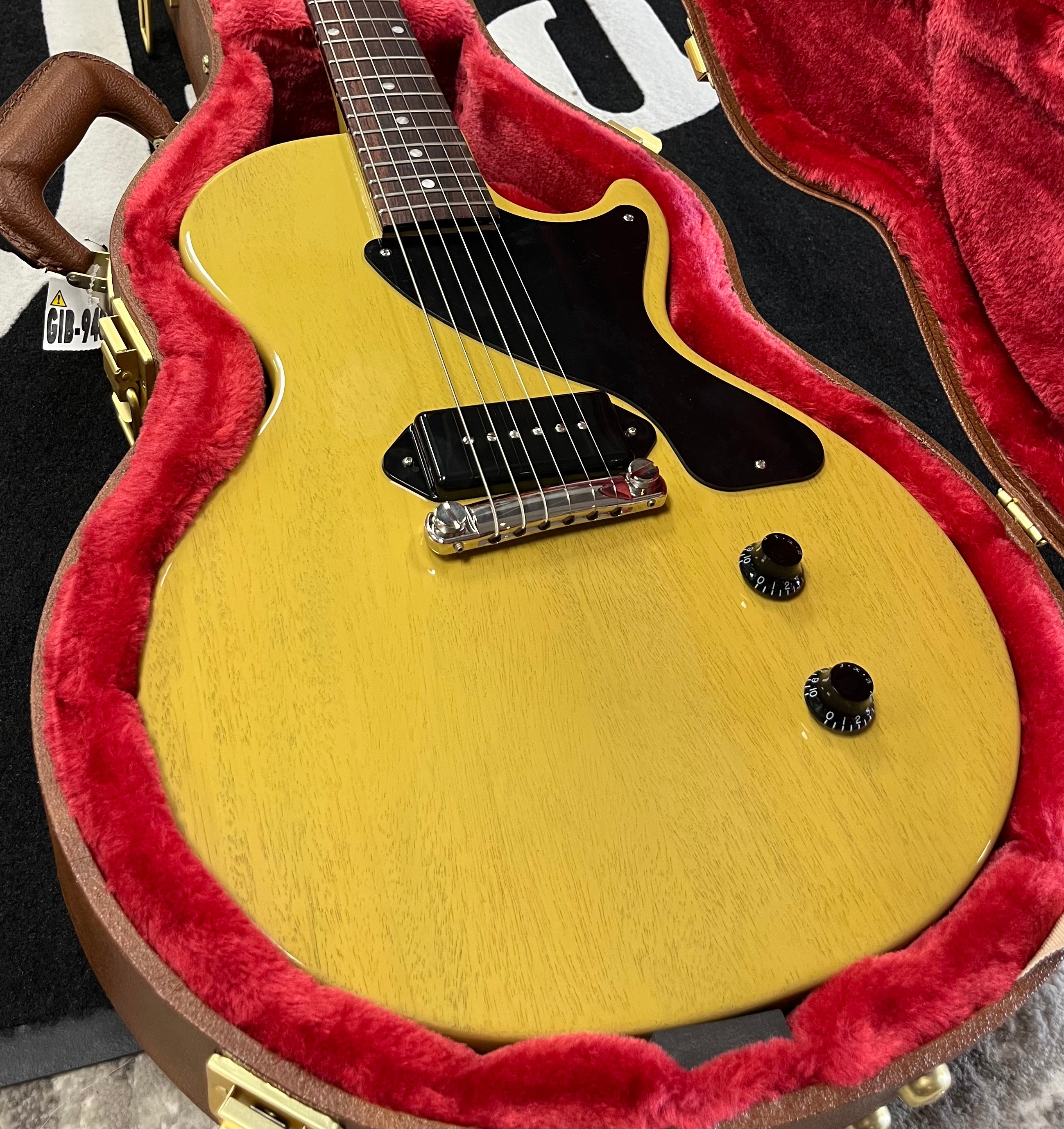 Gibson USA Les Paul Junior Electric Guitar with Hardshell Case - TV Yellow LPJR00TVNH