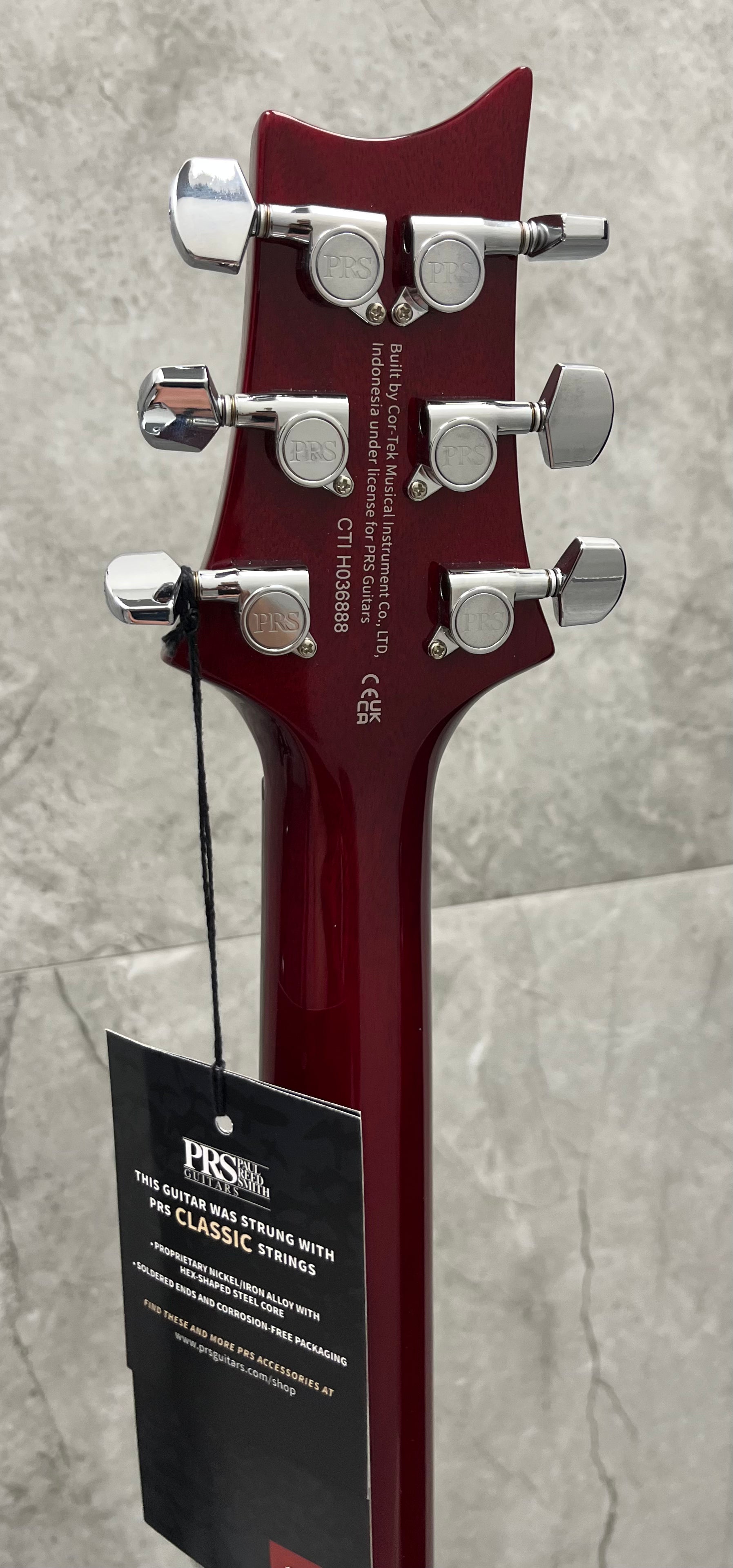 PRS Guitars SE DGT Standard Electric Guitar with Gigbag MOON INLAYS - Vintage Cherry 116011::VC SERIAL NUMBER CTIH036888 - 7 LBS 5 OZ