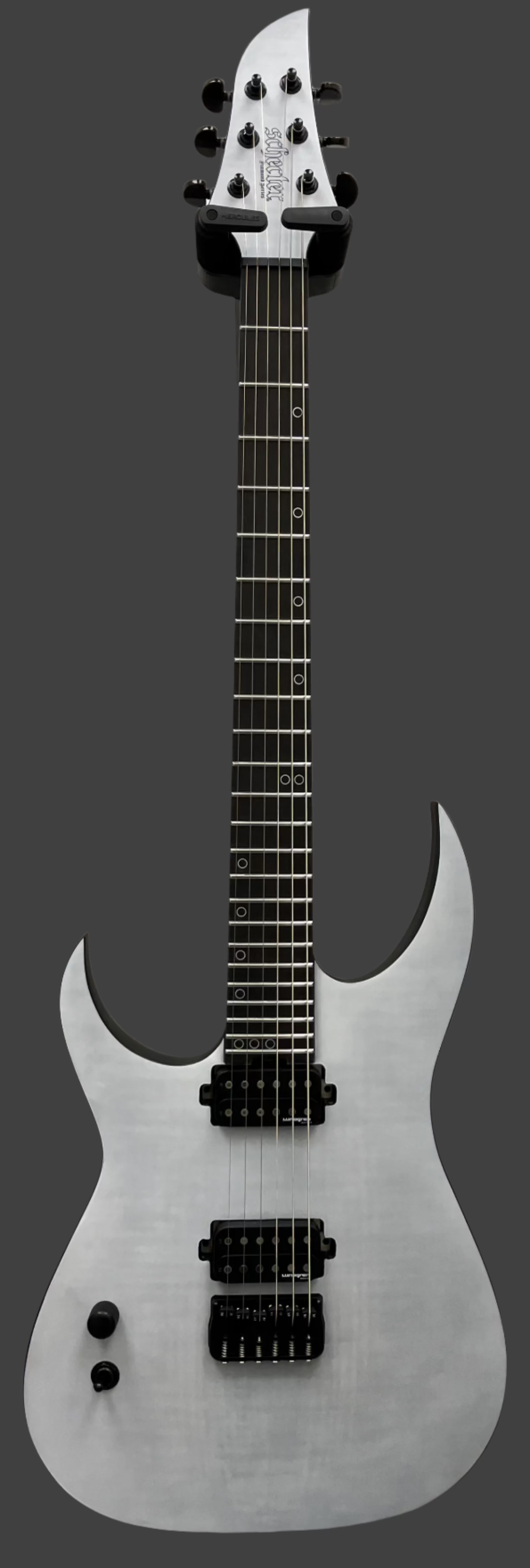 Schecter Keith Merrow KM-6 MK-III Legacy Left Handed Electric Guitar, Transparent White Satin 876-SHC SERIAL NUMBER W24100203 - 6.6 LBS