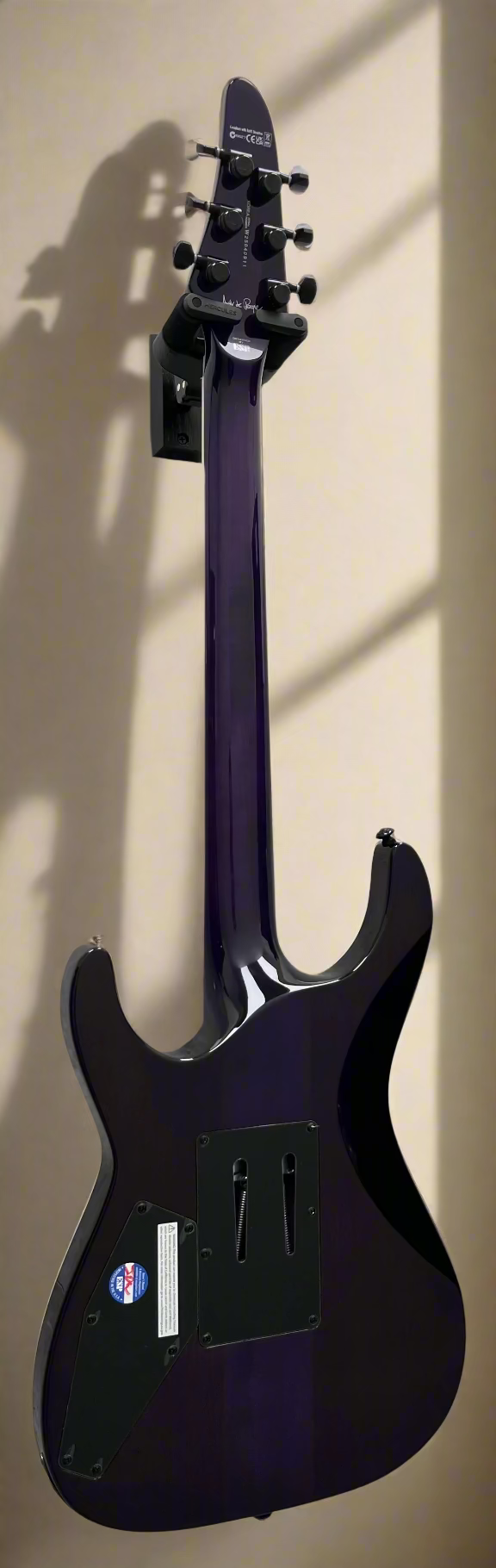 ESP LTD Andy LaRocque ALR-II Signature Electric Guitar - See thru Purple LALRIIQMSTP SERIAL NUMBER W25040911 - 8.4 LBS