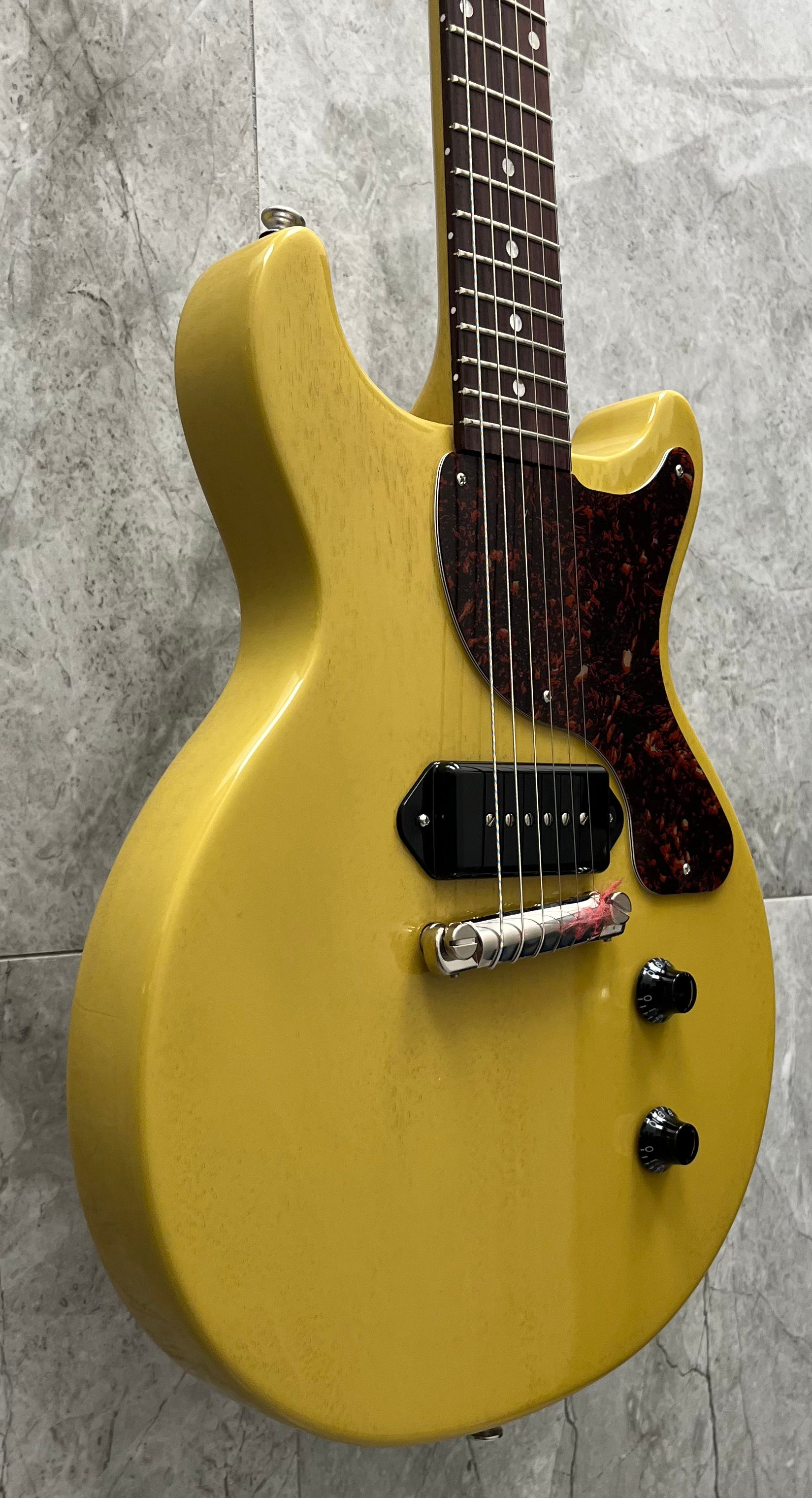 Gibson USA Les Paul JR Double Cut In TV Yellow With Hard