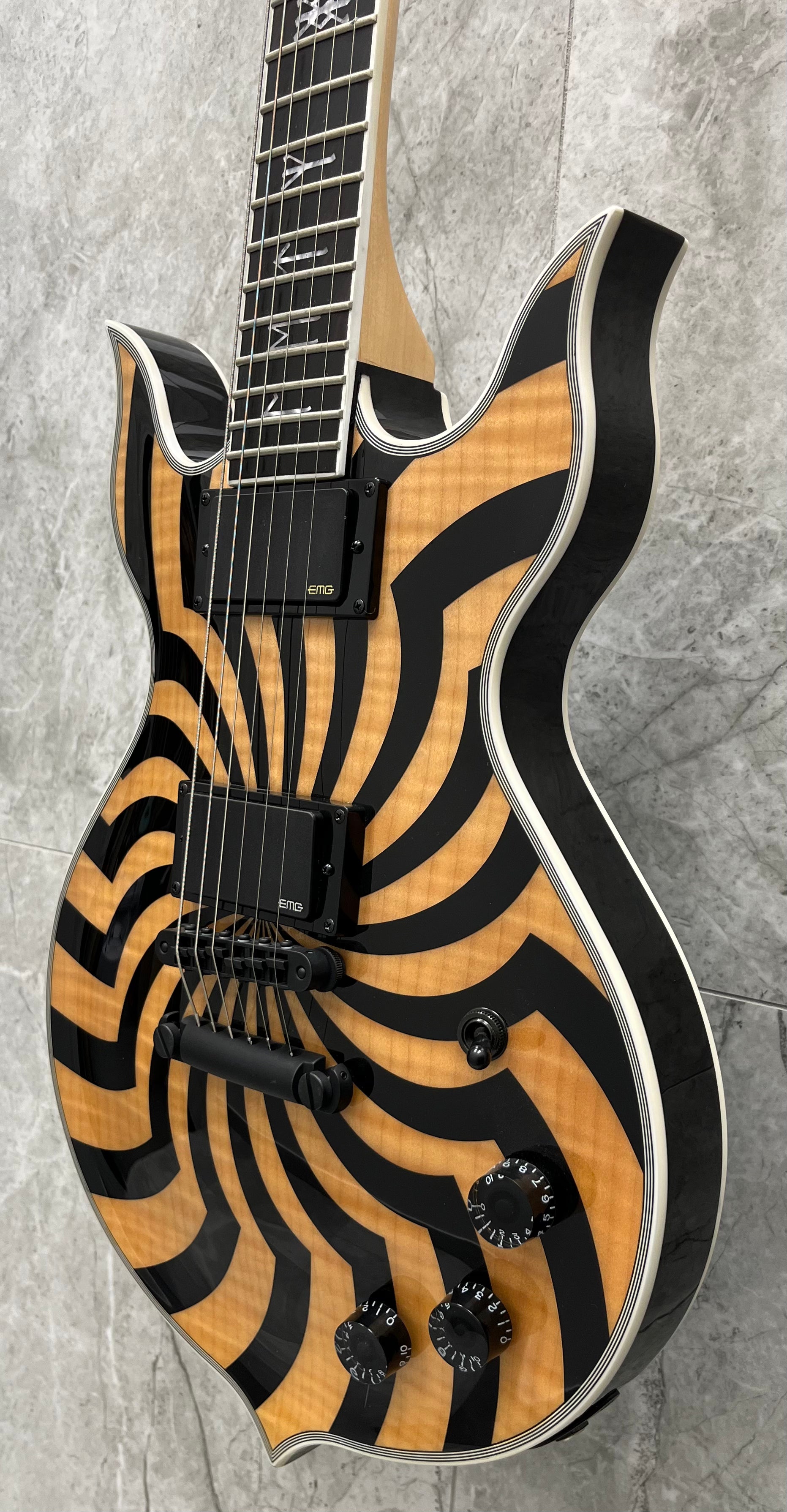 Wylde Audio Heathen Grail Tortoise Black Blizzard Electric Guitar, Buzzsaw Rawtop 4551-SHC SERIAL NUMBER WA23030259 - 8.8 LBS