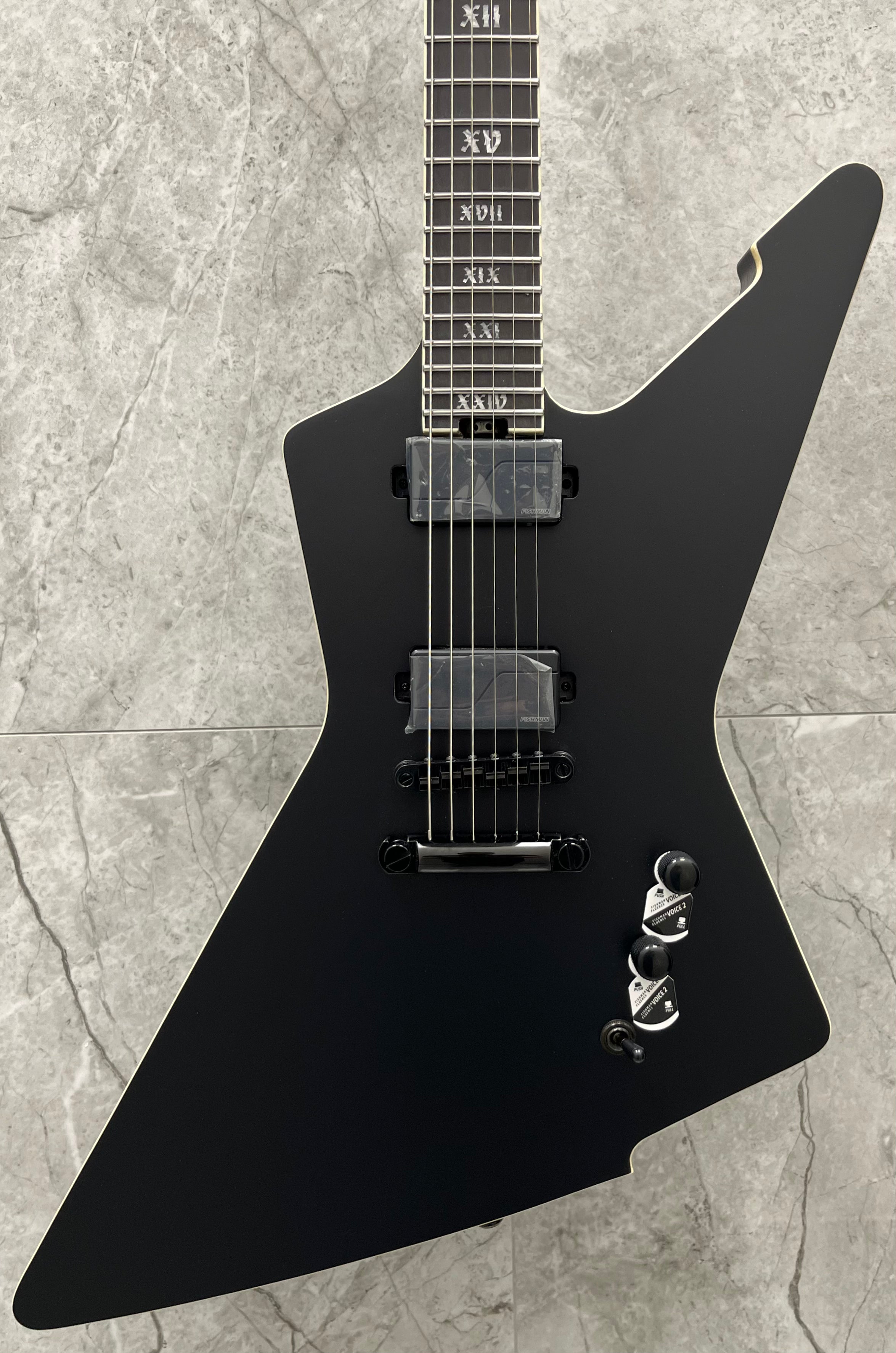 エレキソルト Schecter E-1 SLS Evil Twin Electric Guitar Satin Black 1343-SHC