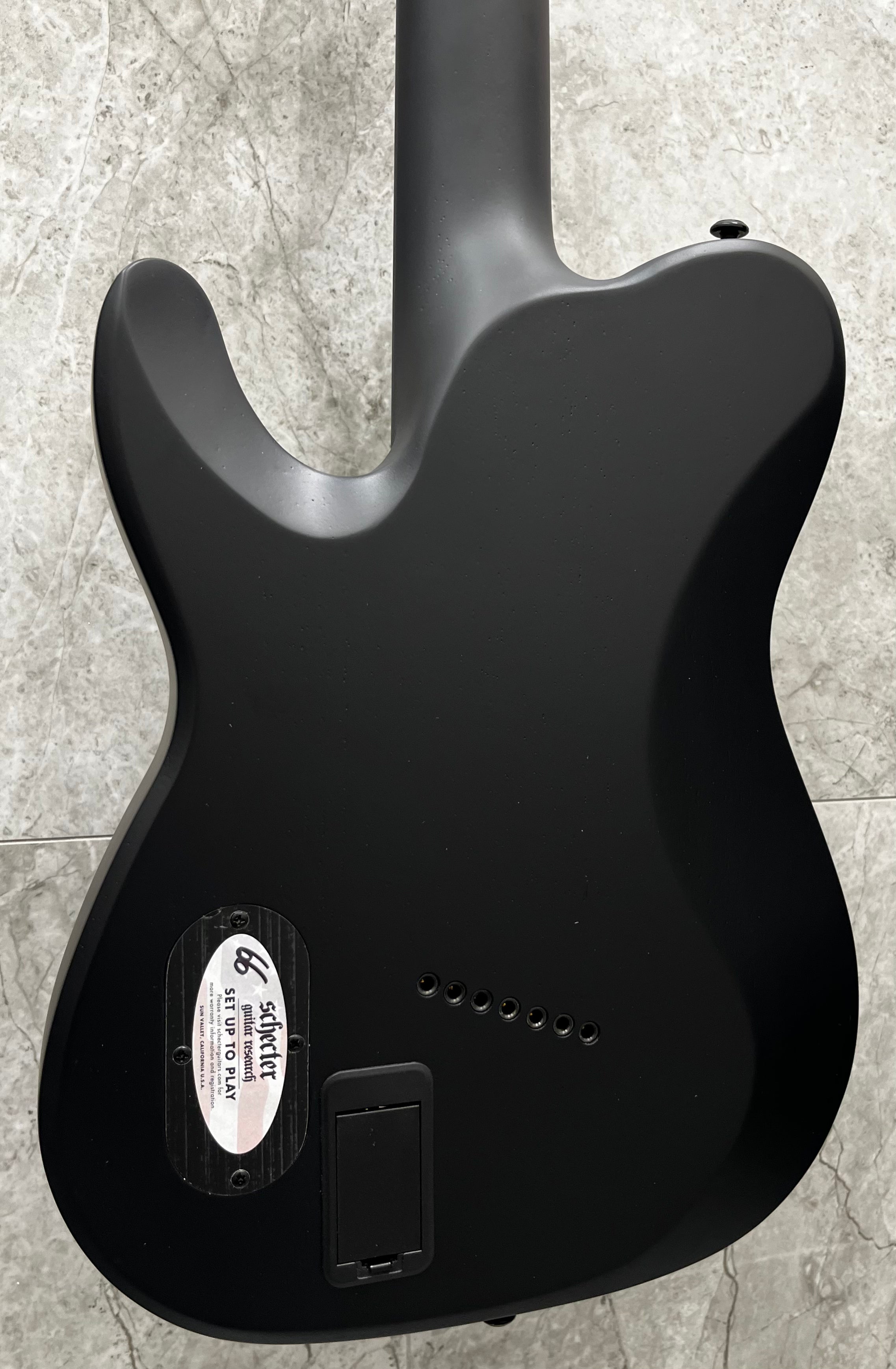 Schecter PT-7 Black Ops 7 String Multiscale Electric Guitar, Satin Black Open Pore 621-SHC SERIAL NUMBER W25110120 - 7 LBS 2 OZ