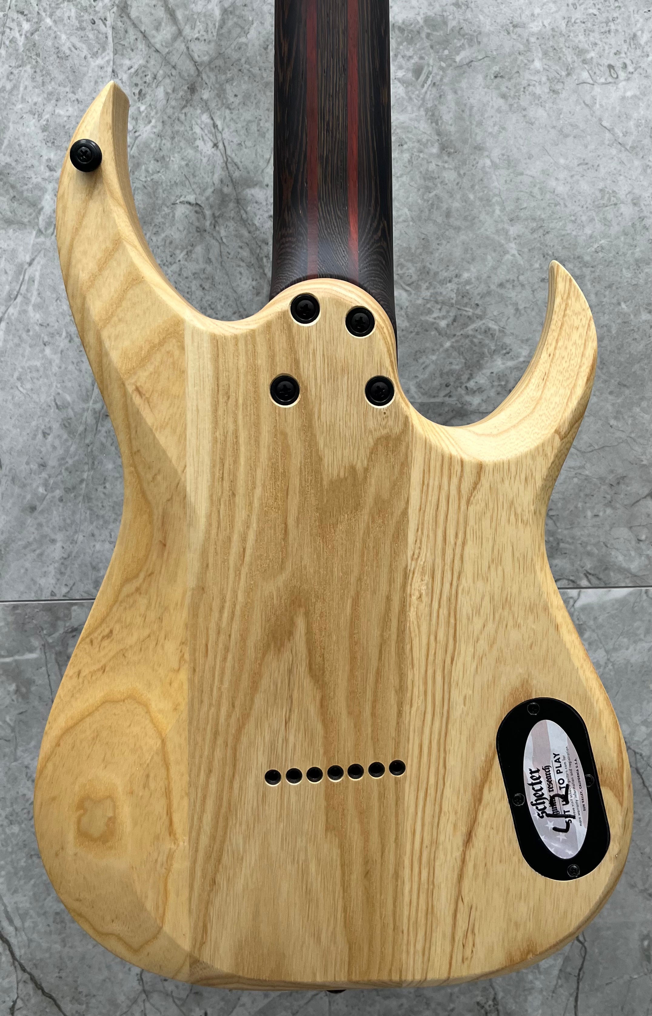 Schecter John Browne Tao-7 Left Handed 7 String Electric Guitar, Ozone Burst 636-SHC SERIAL NUMBER W25040197 - 7.0 LBS