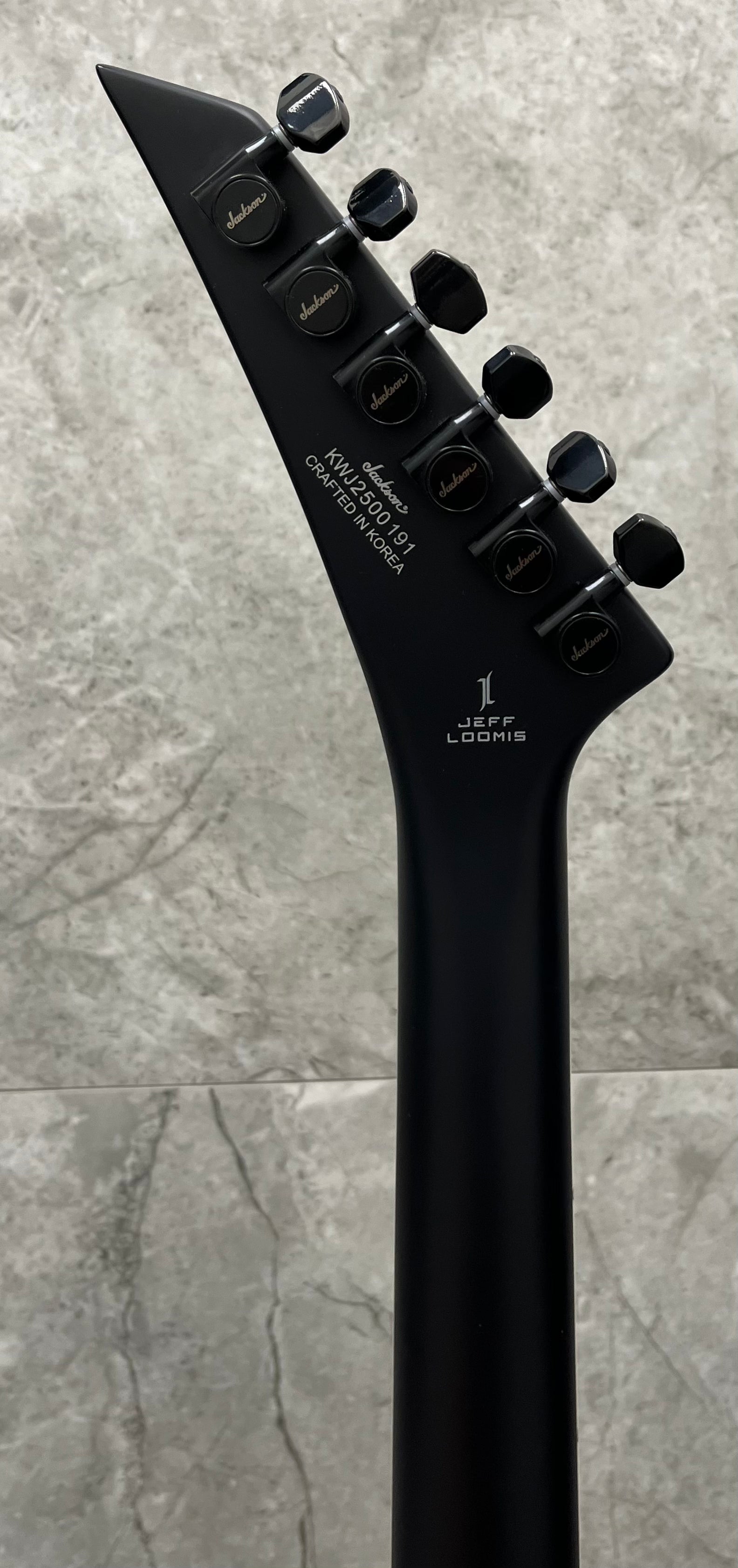 Jackson Pro Series Signature Jeff Loomis Kelly Ash Black 2916662568 SERIAL NUMBER KWJ2500191 - 8.6 LBS