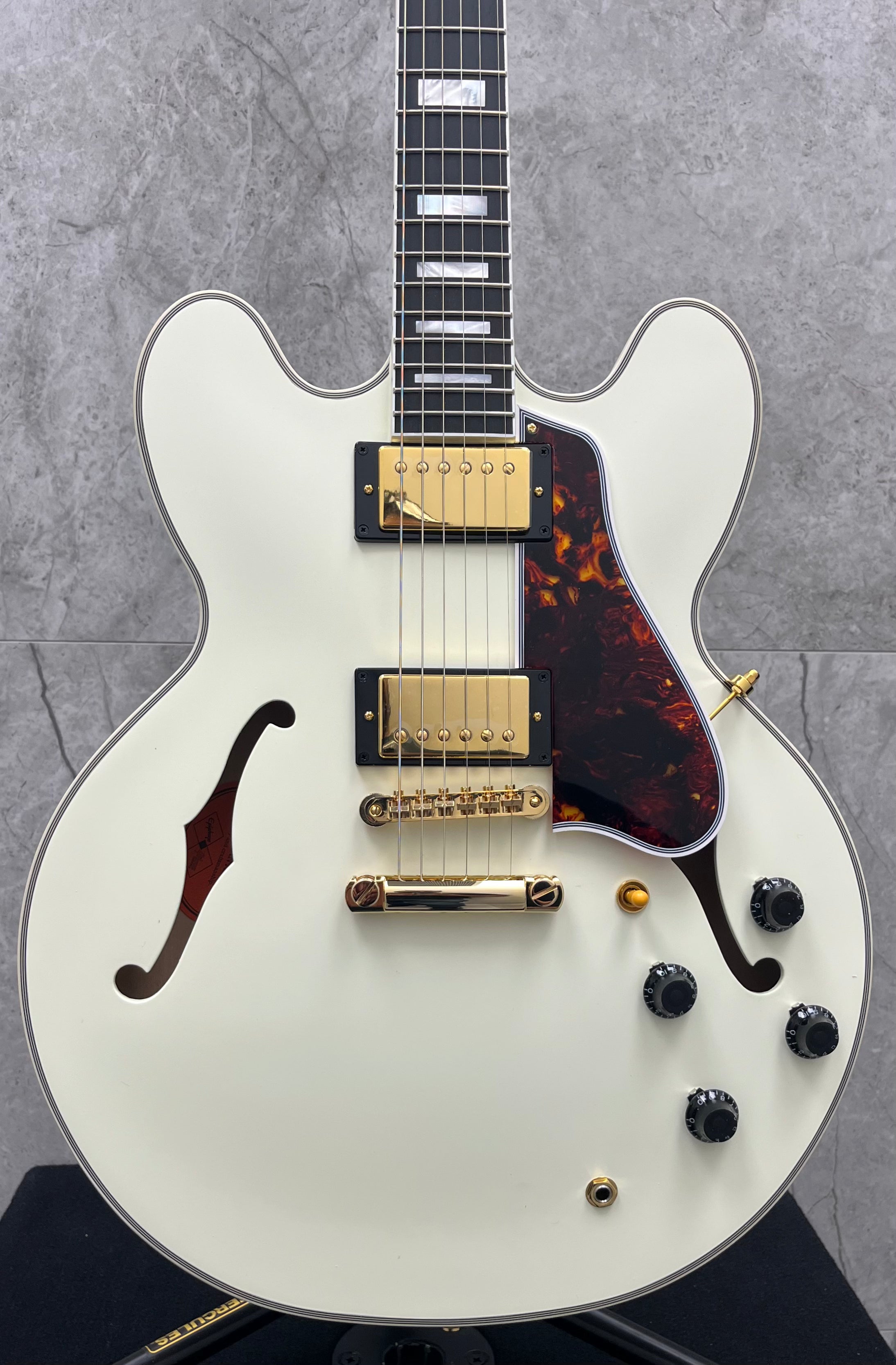Epiphone ( GIBSON HEADSTOCK ) 1959 ES-355 w/Case - ES355 Classic White