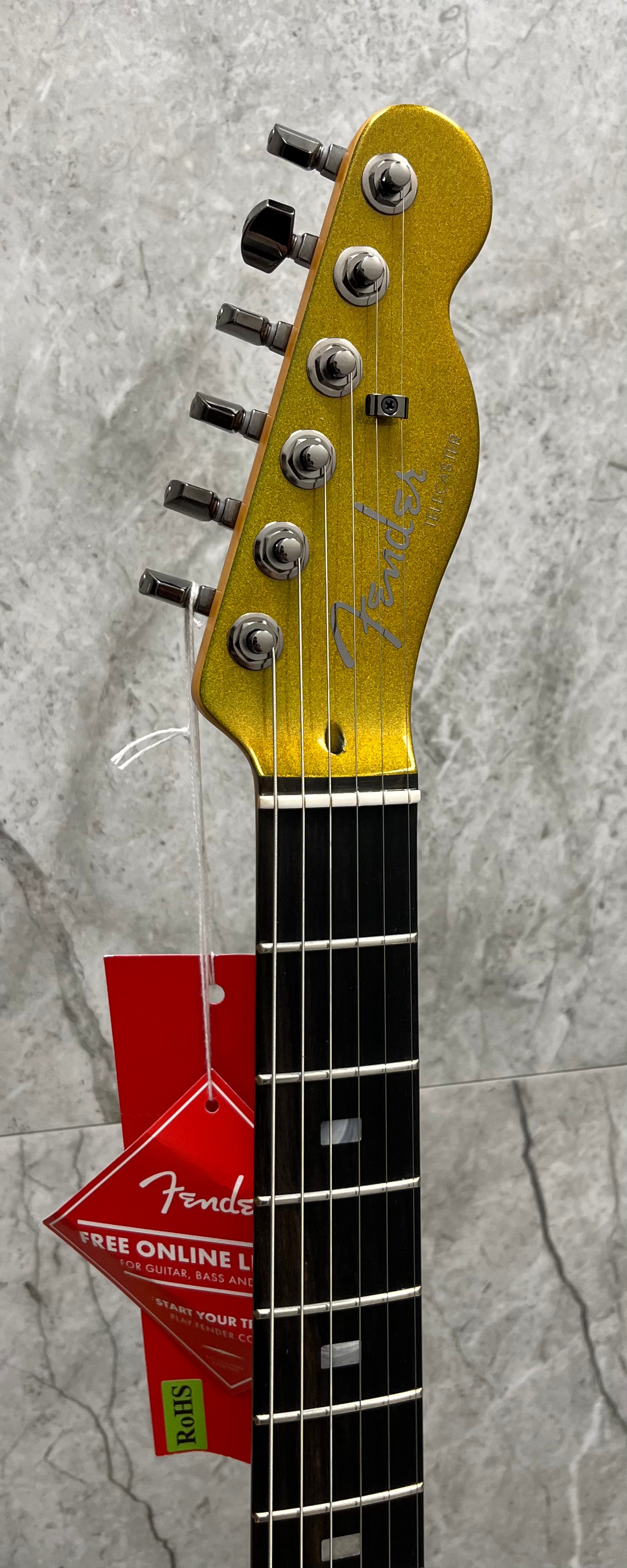 Fender 75th Anniversary American Ultra II Telecaster Ebony Fingerboard, Liquid Gold 0177011728