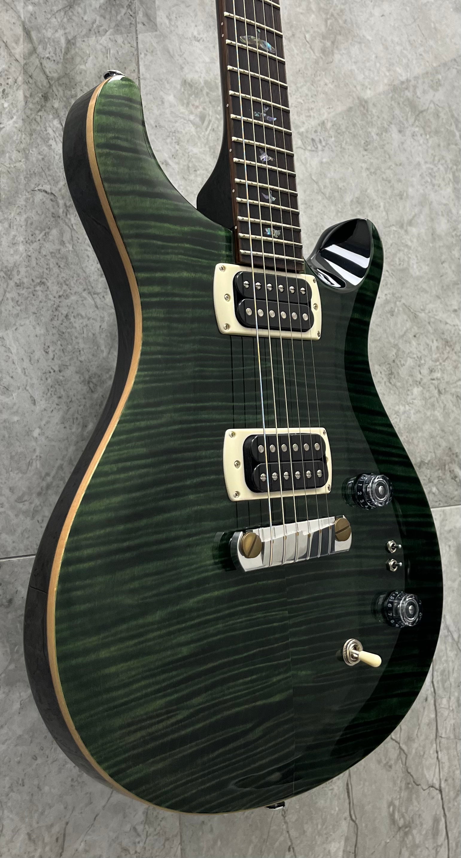 PRS Guitars SE Paul's Guitar with Gig Bag - Teal Black 115983::TK SERIAL NUMBER CTIH041688 - 6 LBS 7 OZ