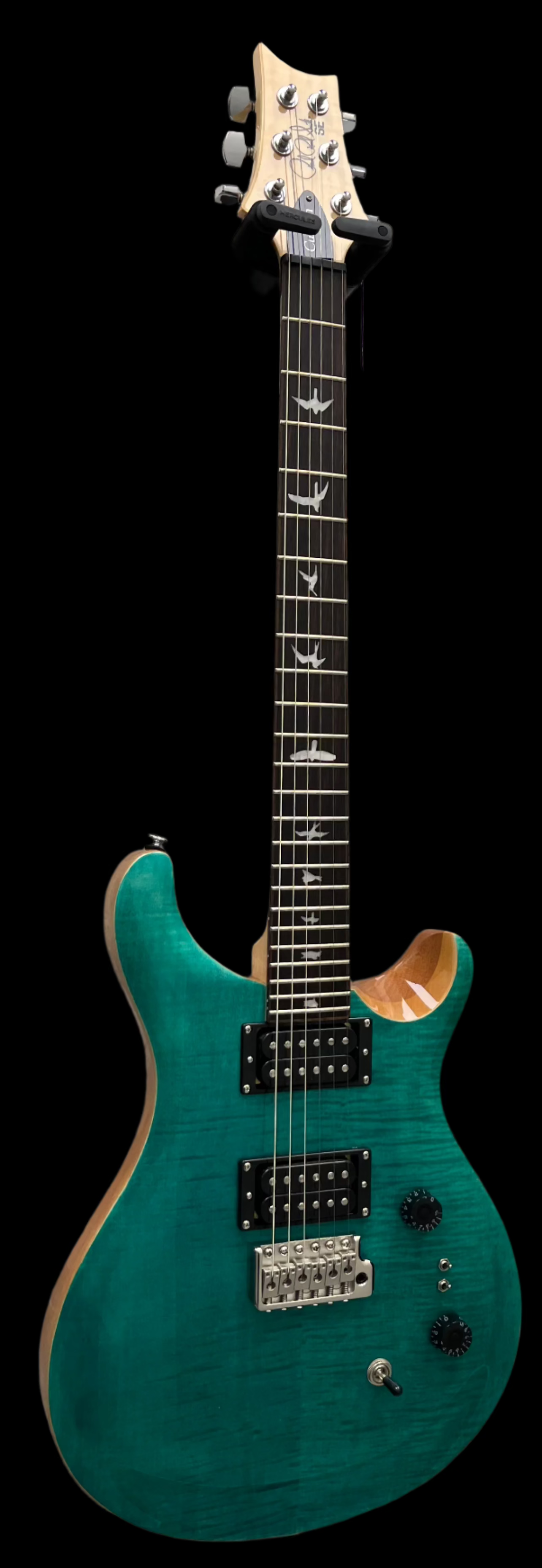 PRS Guitars SE Custom 24-08 Electric Guitar with Gigbag - Turquoise 107994::TU: SERIAL NUMBER CTIG045839 - 7.4 LBS