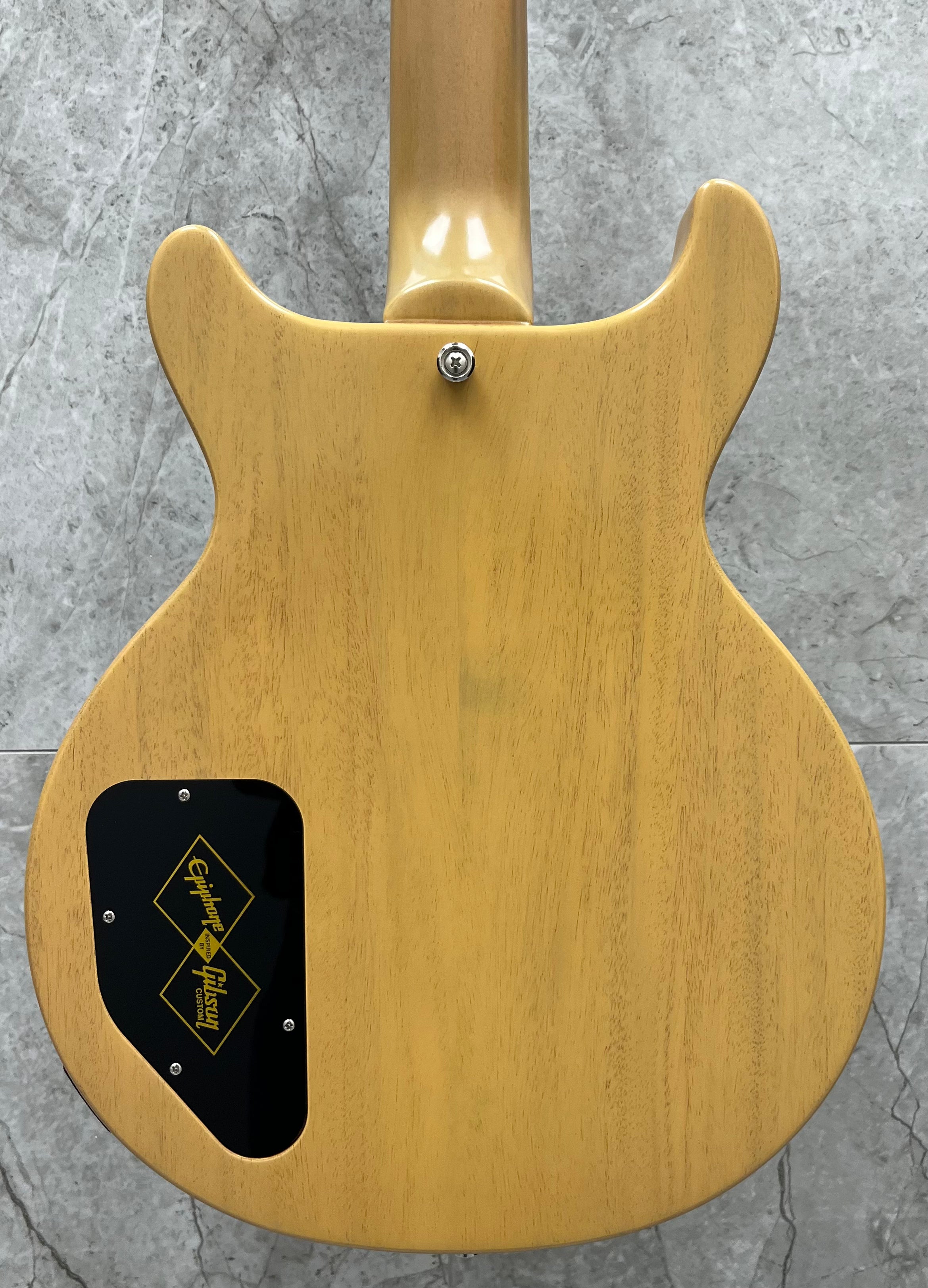 Epiphone 1960 Les Paul Special Double Cut Reissue Electric Guitar with Hardshell Case - TV Yellow ECLSR0TYNH SERIAL NUMBER 24121530689 - 7.0 LBS