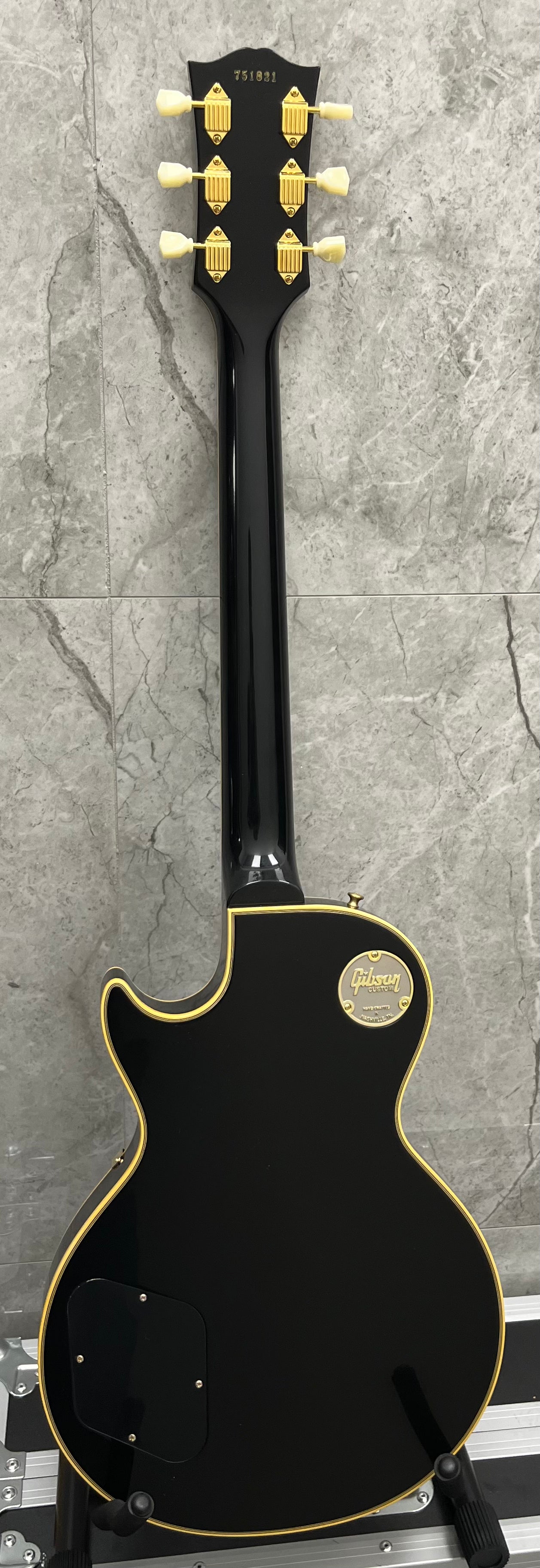 Gibson USA CUSTOM SHOP 1957 Les Paul Custom Reissue 2-Pickup VOS LPB57VOEBGH SERIAL NUMBER 751821 - 8 LBS 9 OZ