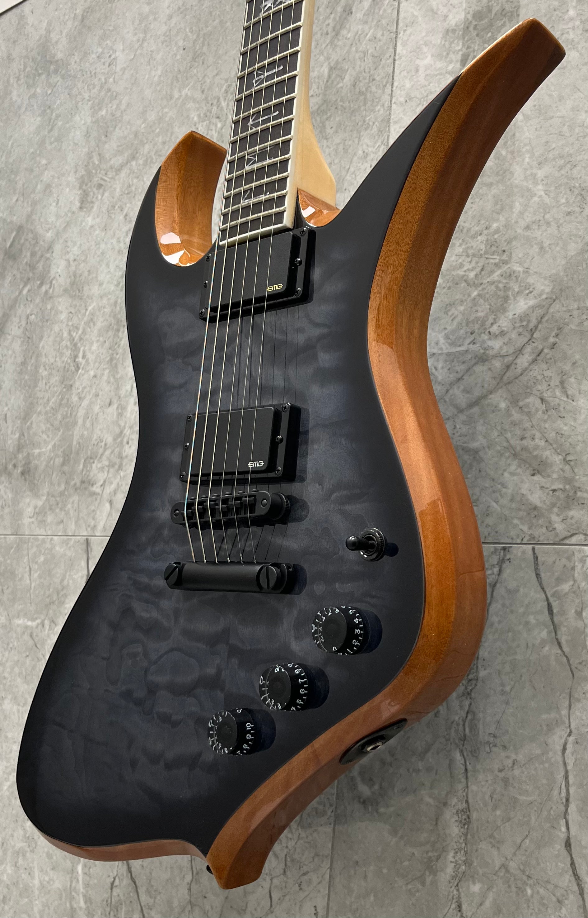 Wylde Audio Thoraxe Transparent Black Burst 4548-SHC SERIAL NUMBER WA23030124 - 8.6 LBS