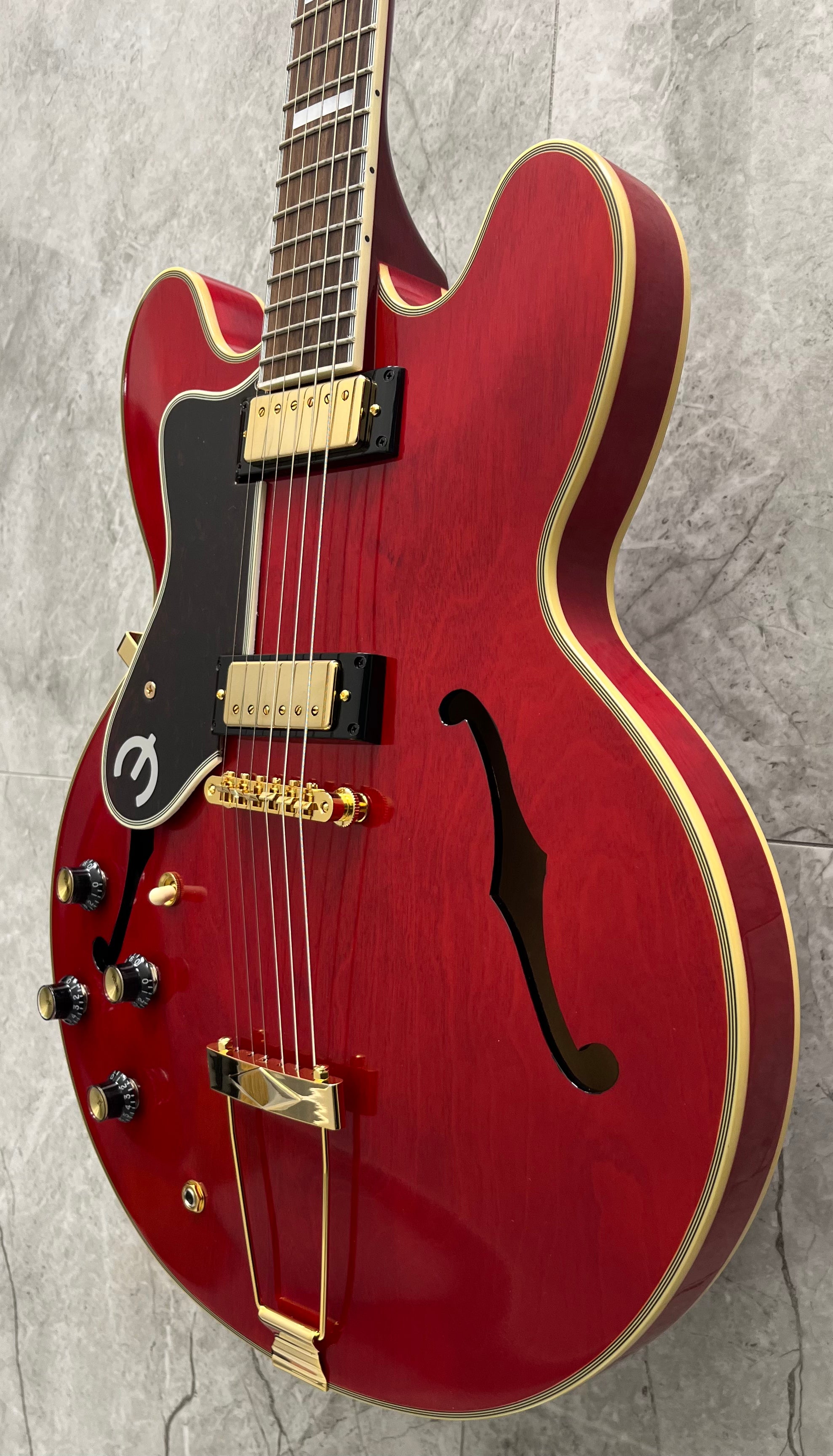 Epiphone Oasis Masterbilt Gem Archer Sheraton Left Handed EMGASCHGHLH SERIAL NUMBER 25051511292 - 8 LBS 12 OZ